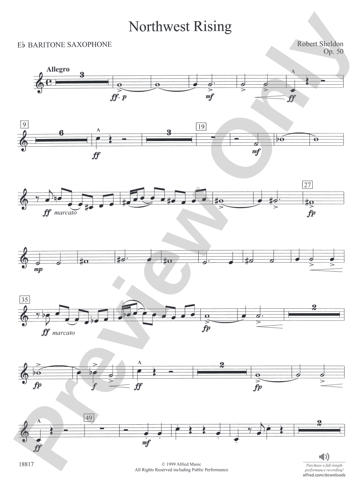 Northwest Rising: E-flat Baritone Saxophone