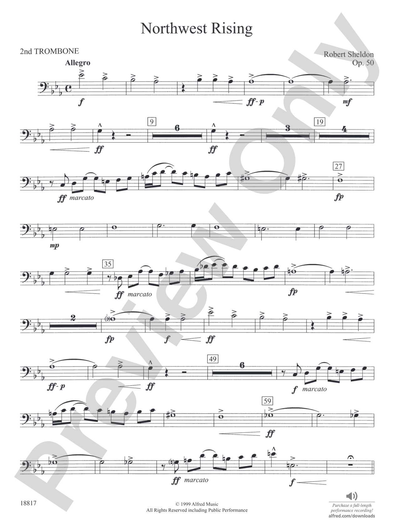 Northwest Rising: 2nd Trombone