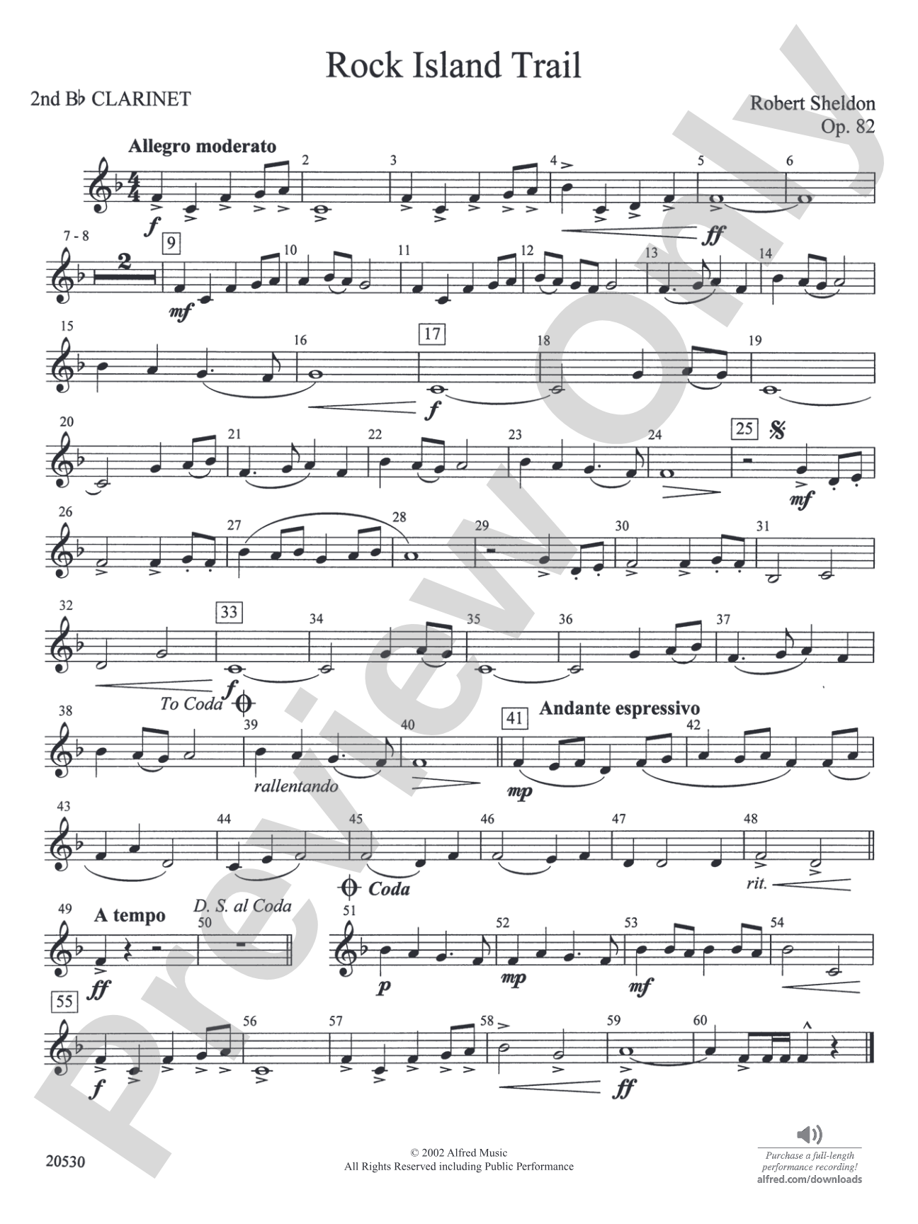 Rock Island Trail: 2nd B-flat Clarinet