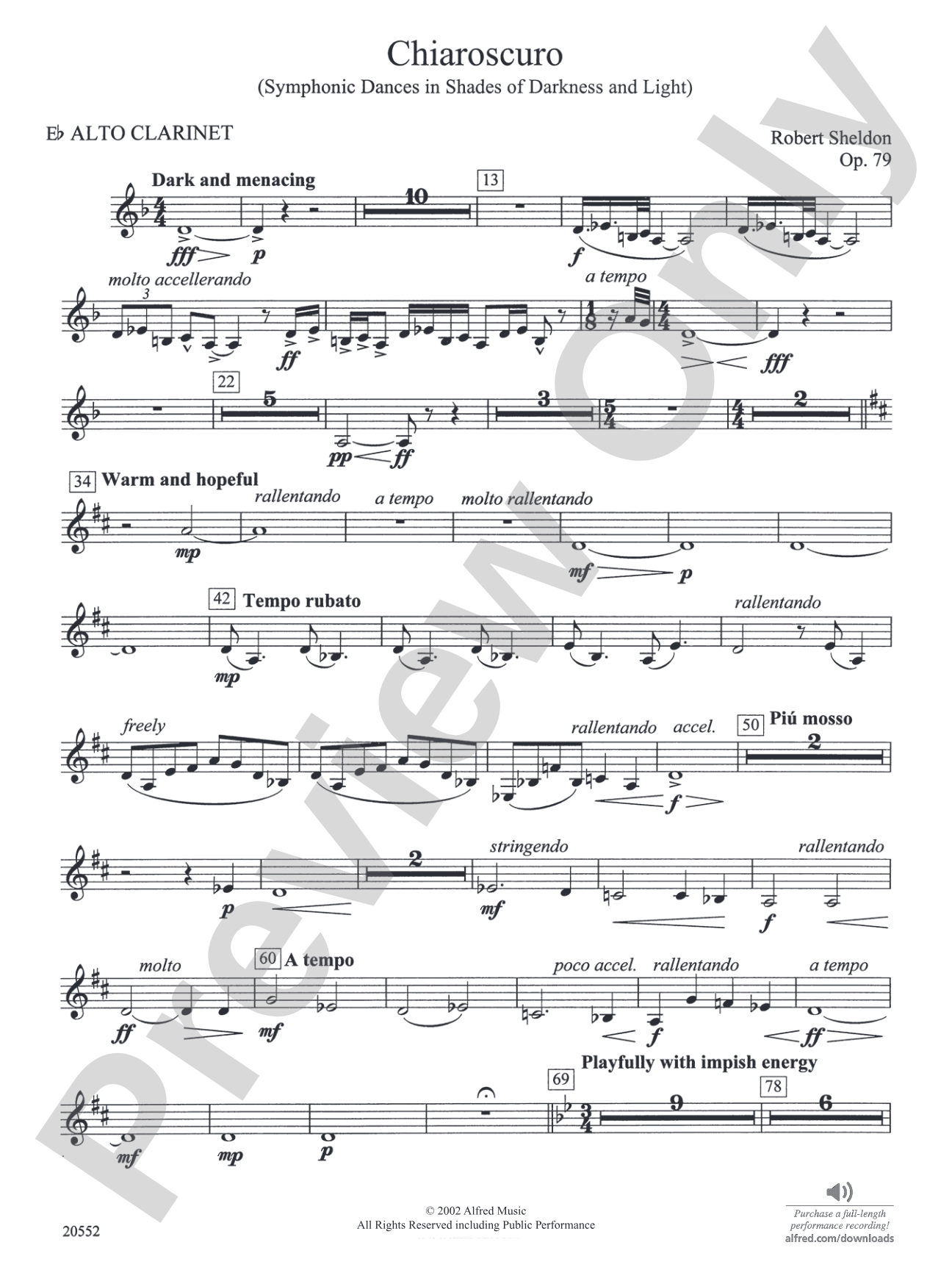 Chiaroscuro: E-flat Alto Clarinet