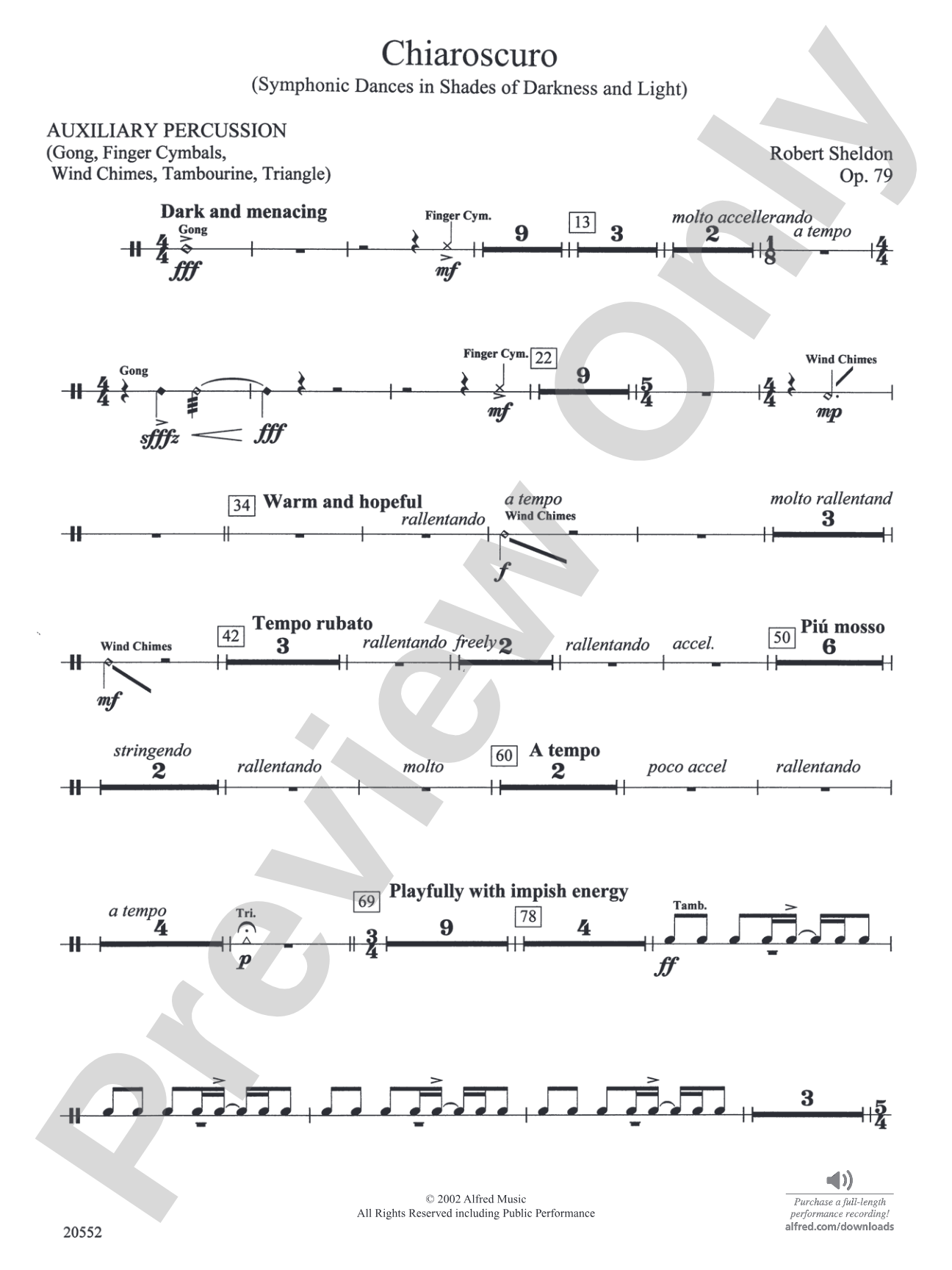 Chiaroscuro: Auxiliary Percussion