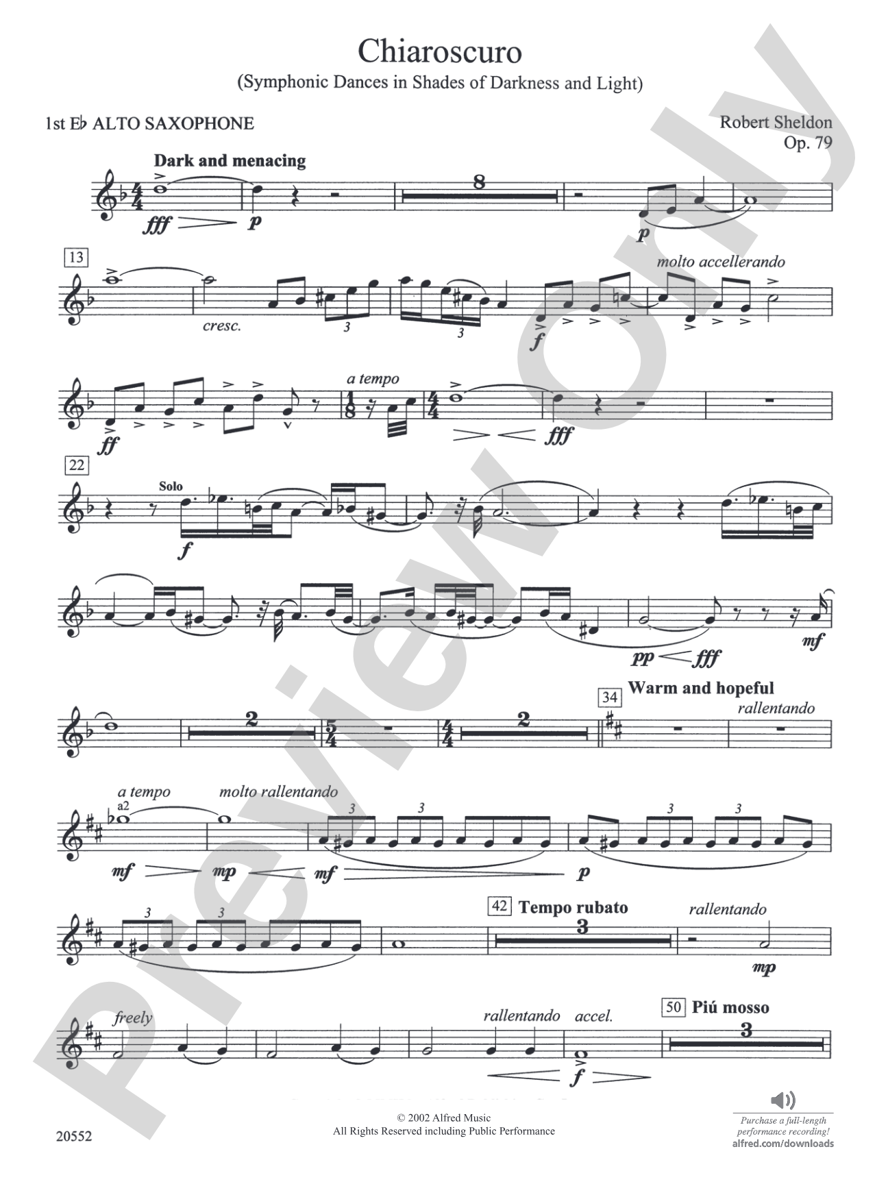 Chiaroscuro: E-flat Alto Saxophone
