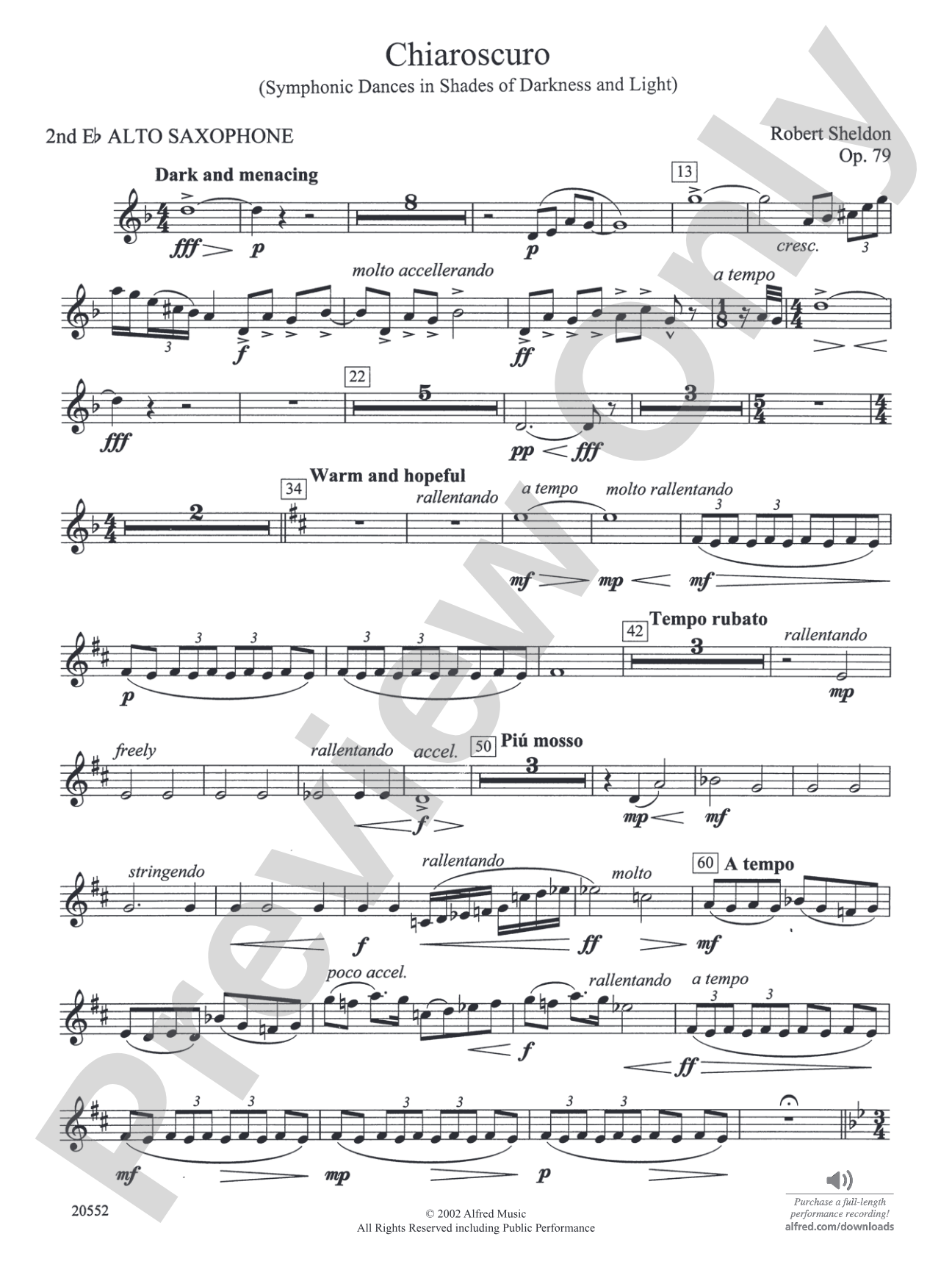 Chiaroscuro: 2nd E-flat Alto Saxophone