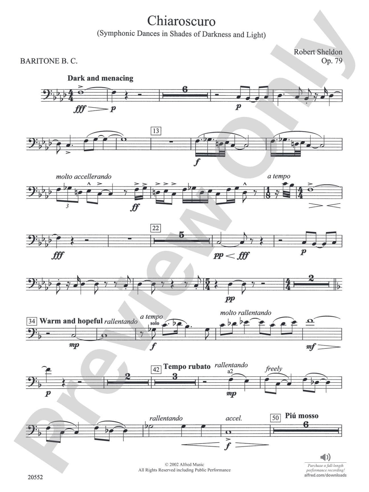 Chiaroscuro: Baritone B.C.