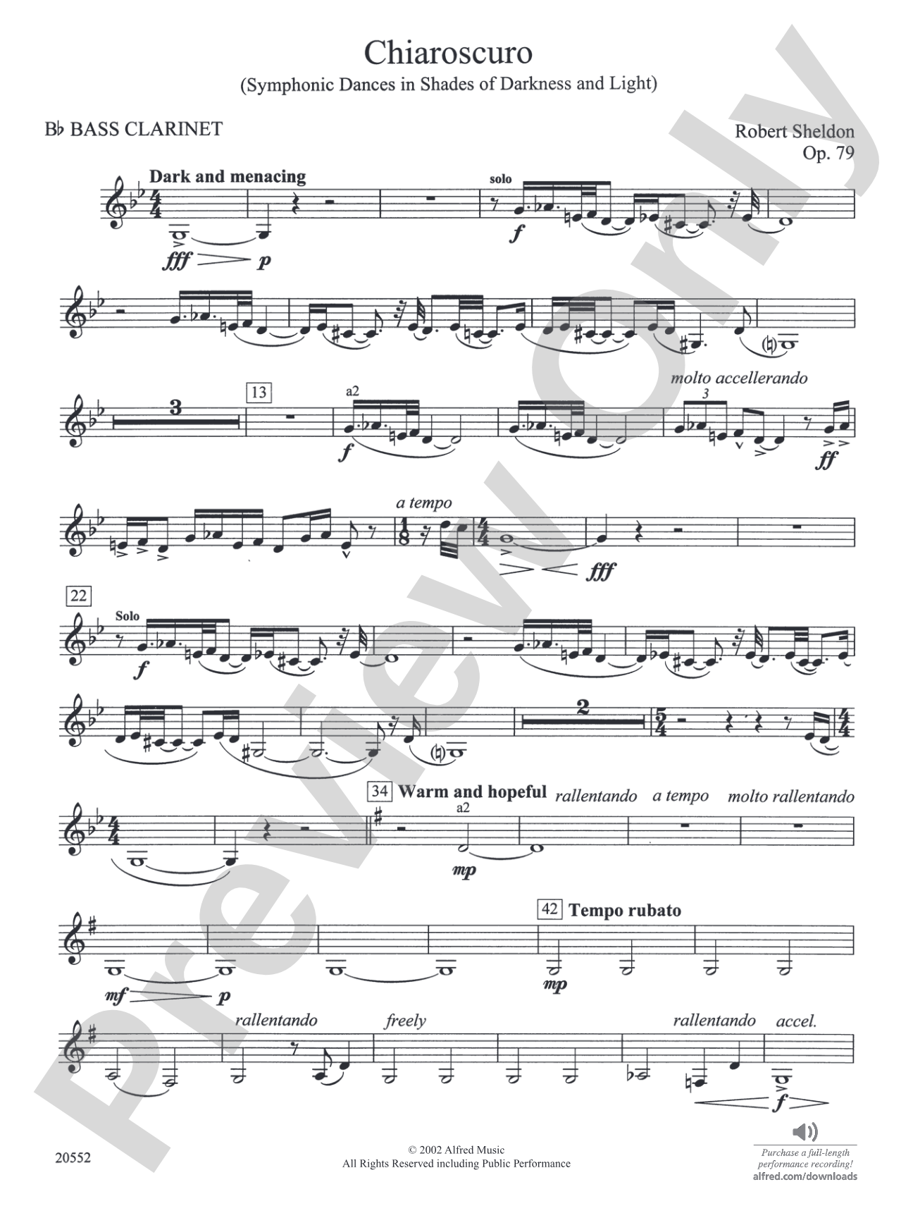 Chiaroscuro: B-flat Bass Clarinet