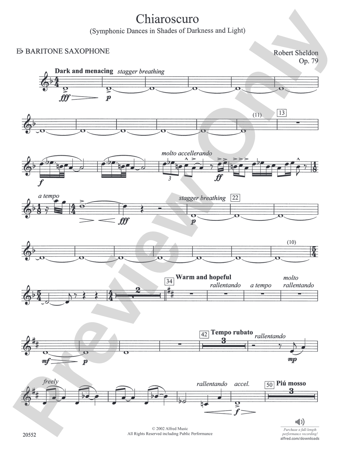 Chiaroscuro: E-flat Baritone Saxophone