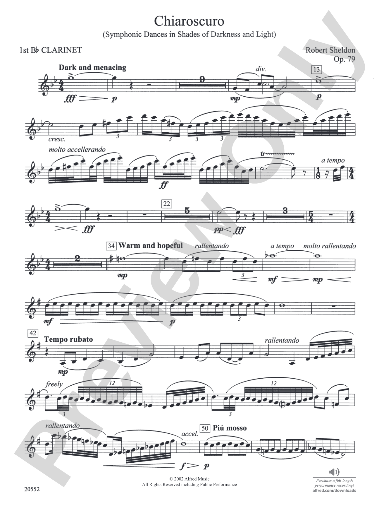 Chiaroscuro: 1st B-flat Clarinet