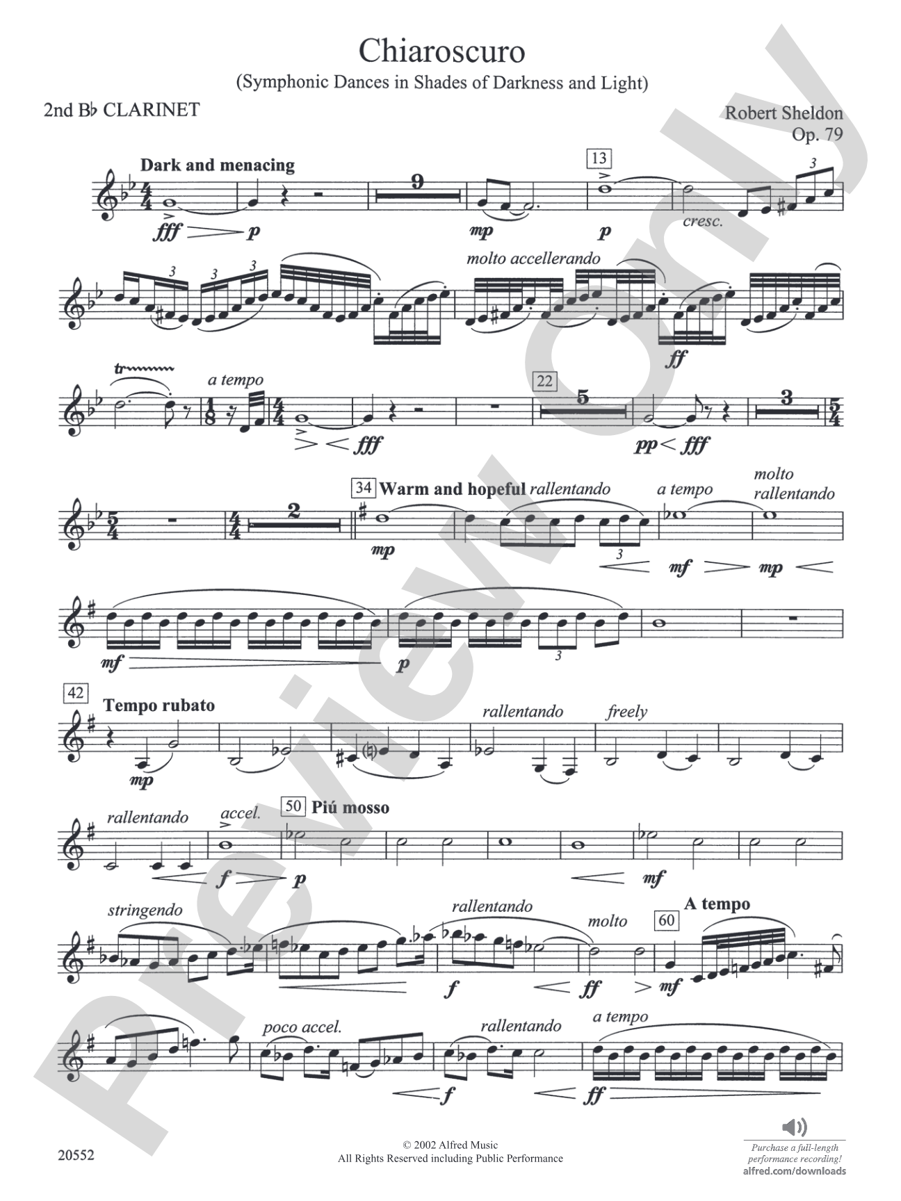 Chiaroscuro: 2nd B-flat Clarinet