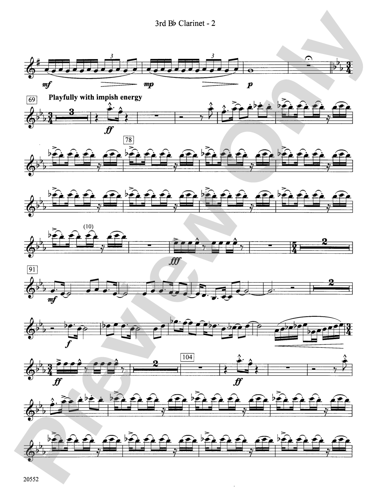 Chiaroscuro: 3rd B-flat Clarinet