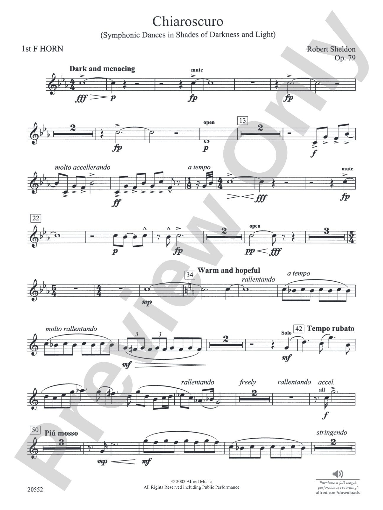 Chiaroscuro: 1st F Horn