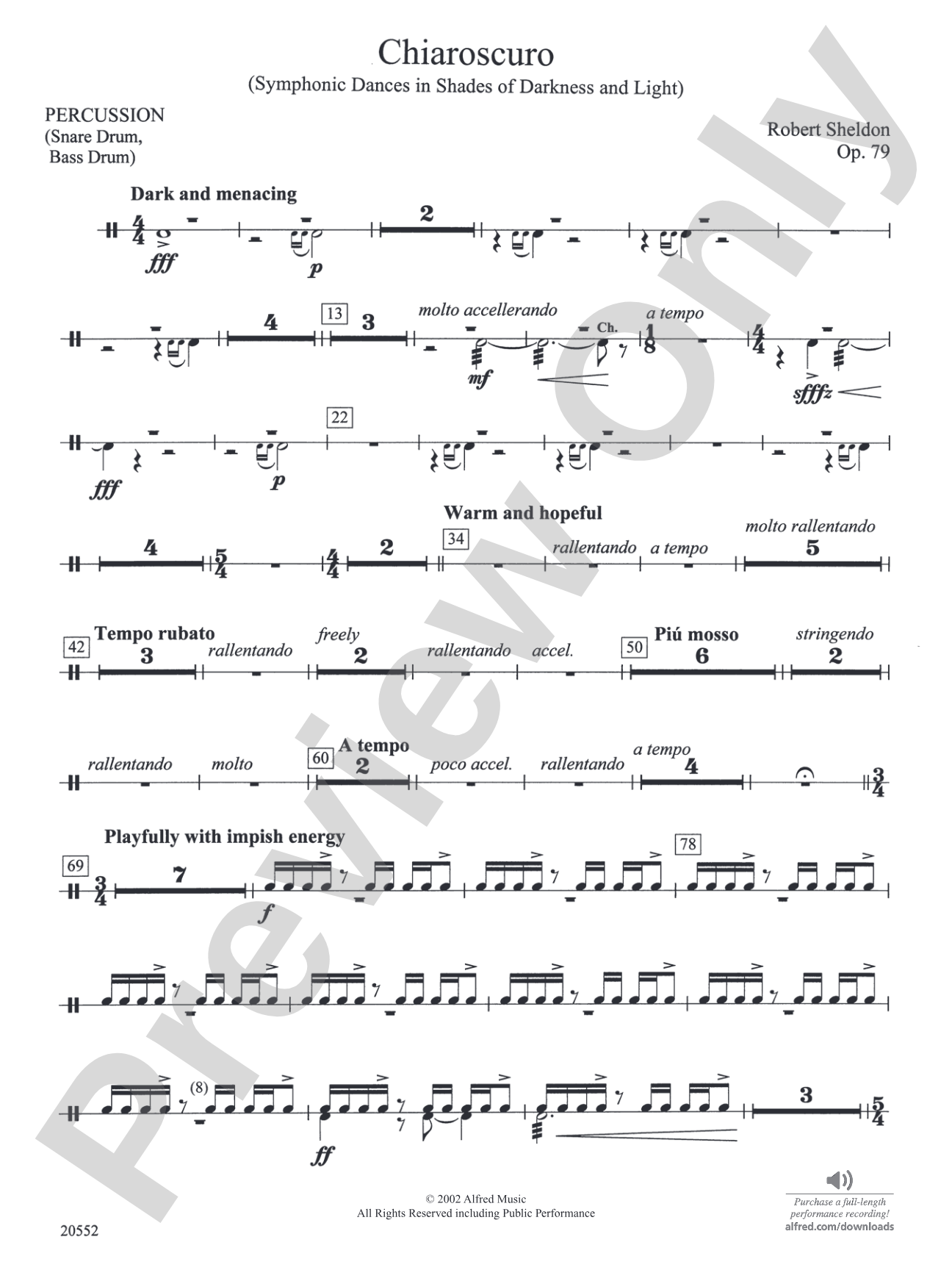 Chiaroscuro: 1st Percussion