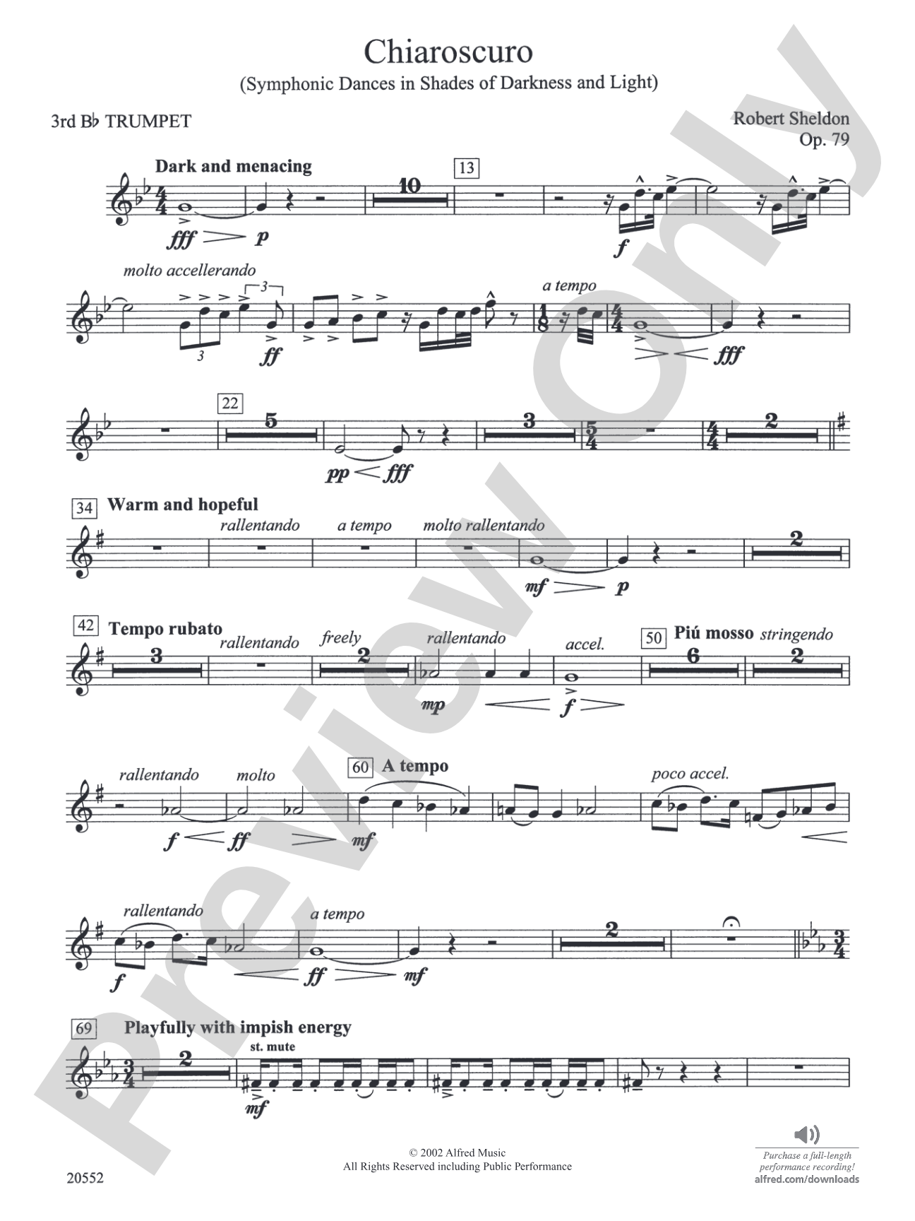 Chiaroscuro: 3rd B-flat Trumpet