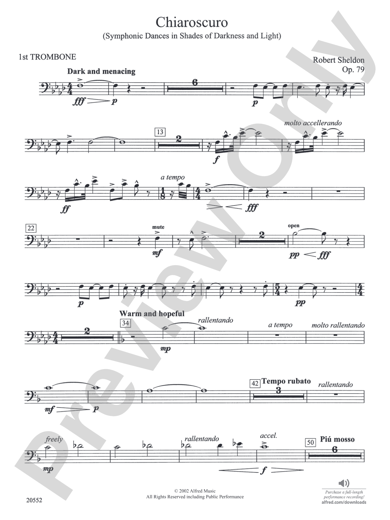 Chiaroscuro: 1st Trombone