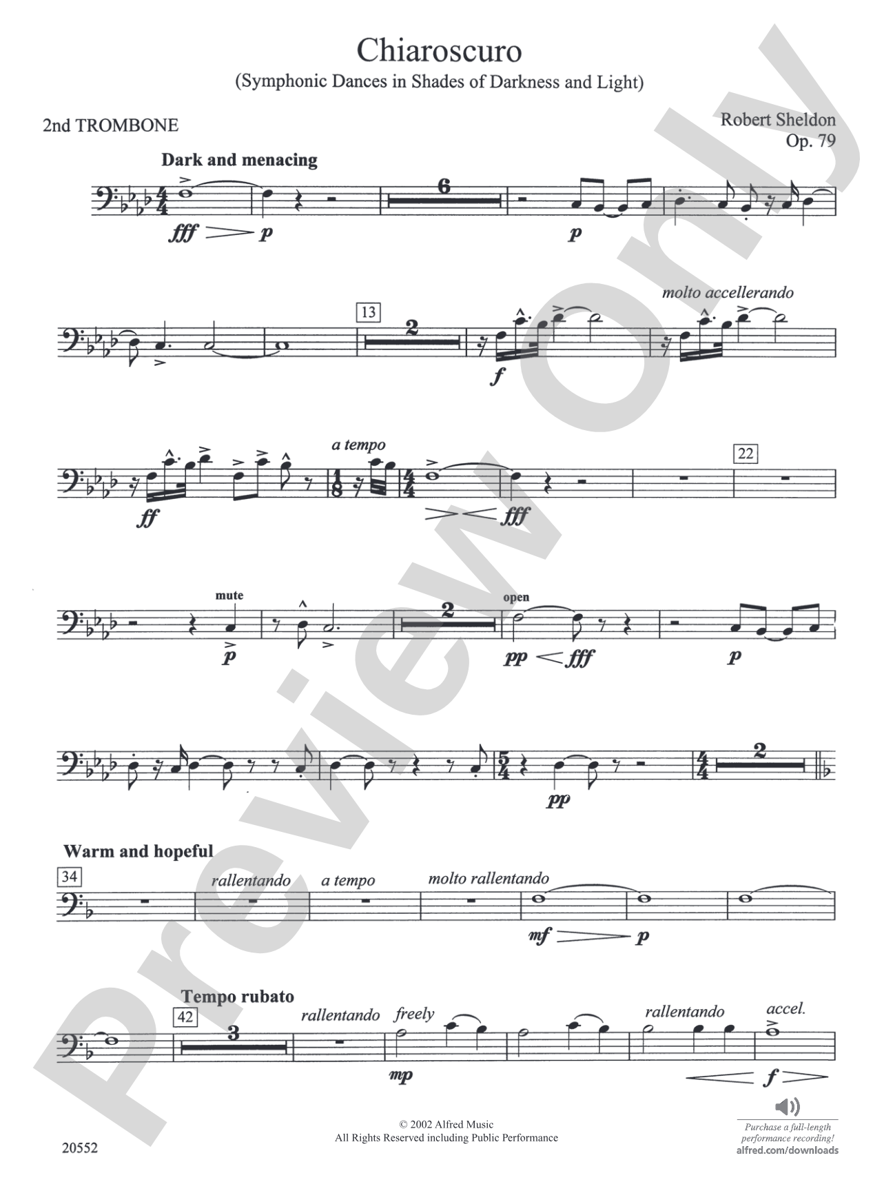 Chiaroscuro: 2nd Trombone