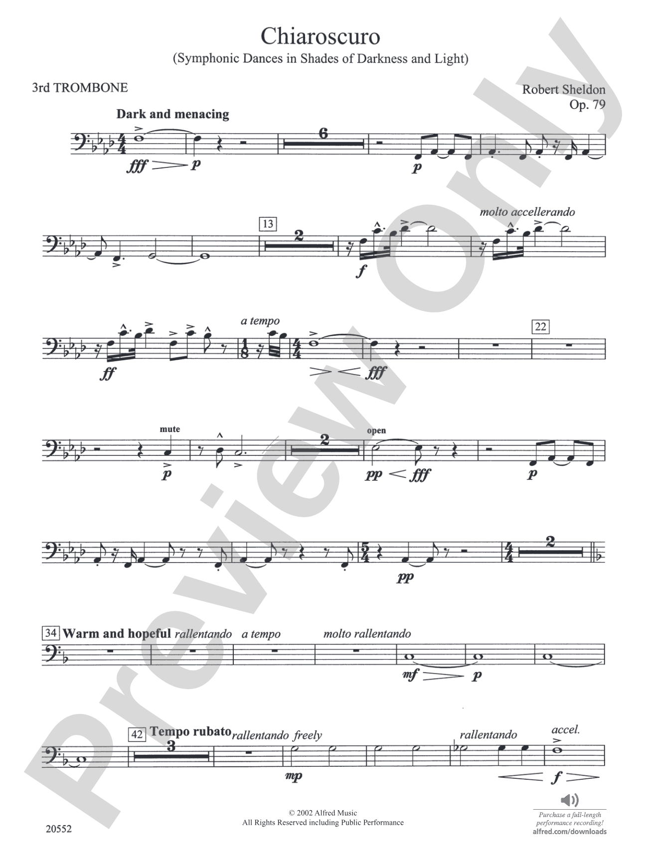 Chiaroscuro: 3rd Trombone