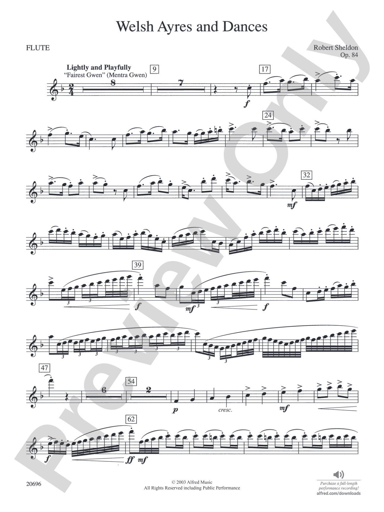 Welsh Ayres & Dances: Flute