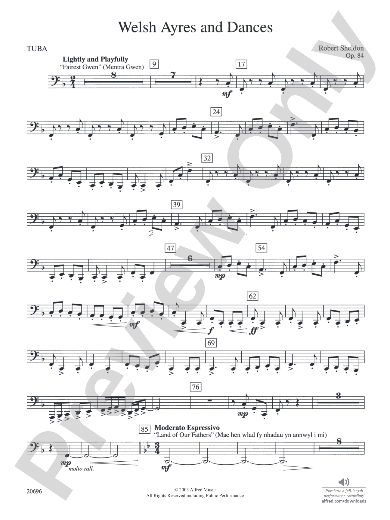 Welsh Ayres & Dances: Tuba