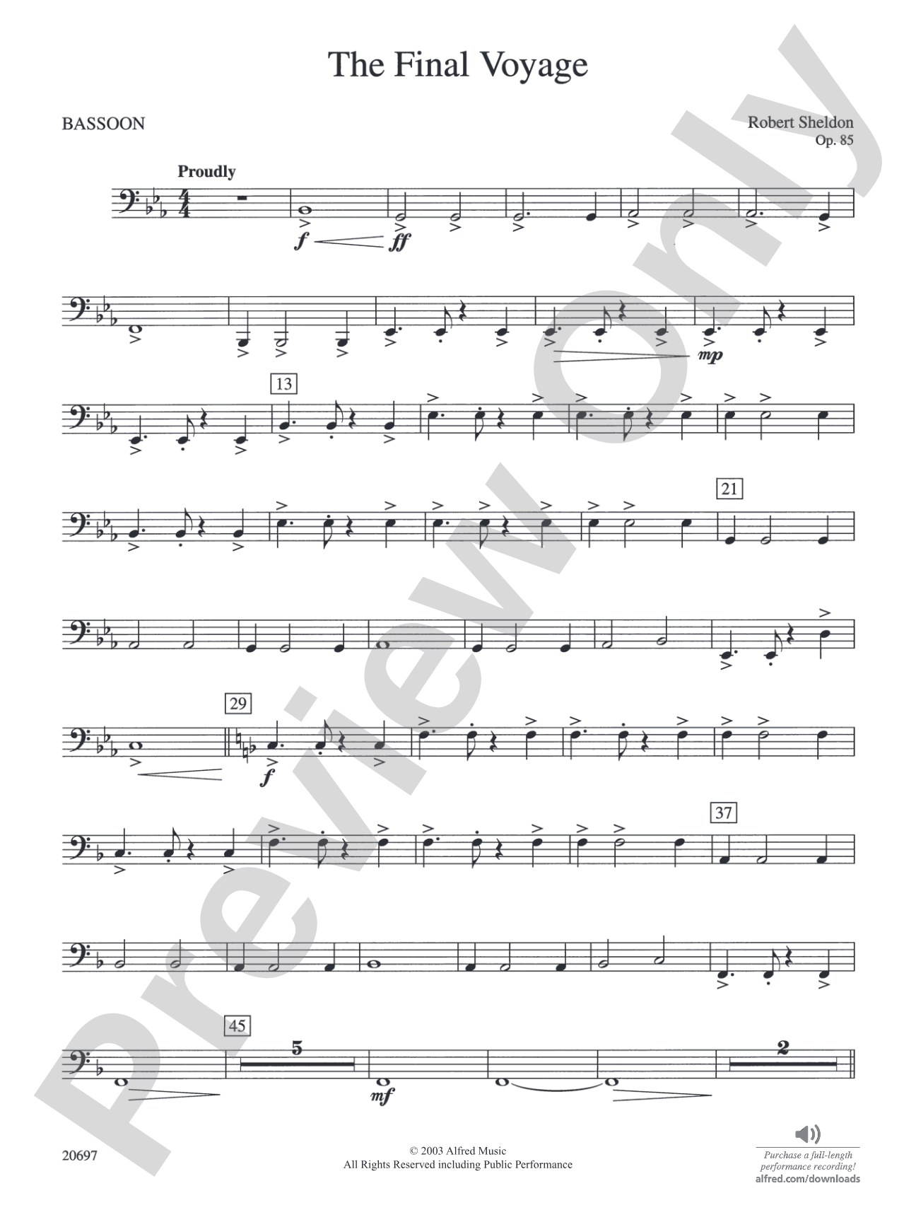 The Final Voyage: Bassoon