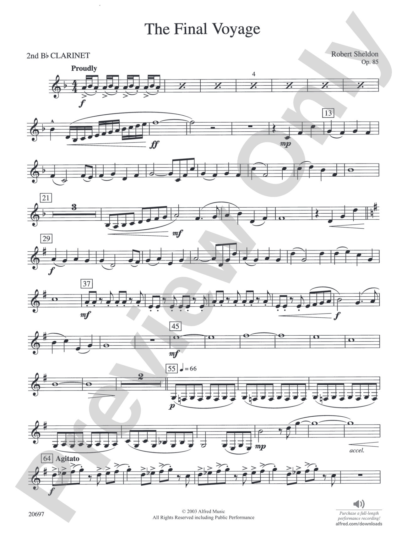 The Final Voyage: 2nd B-flat Clarinet