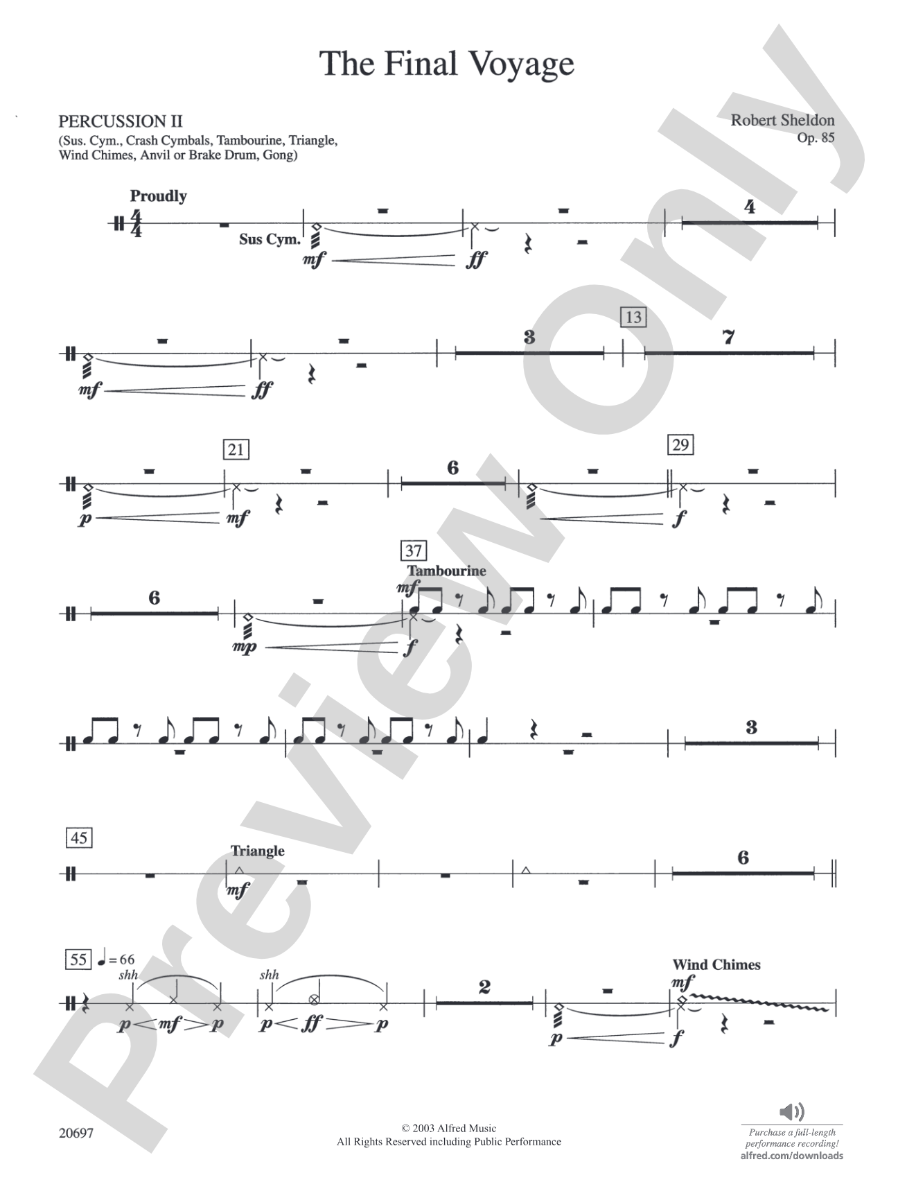 The Final Voyage: 2nd Percussion