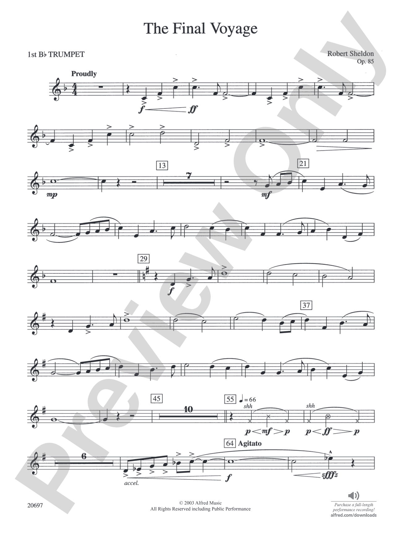 The Final Voyage: 1st B-flat Trumpet