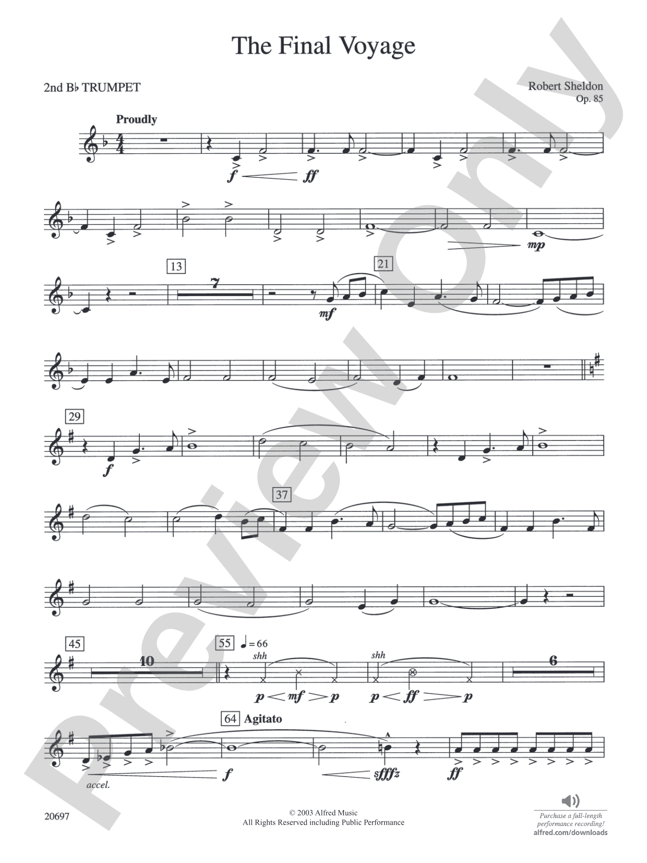The Final Voyage: 2nd B-flat Trumpet