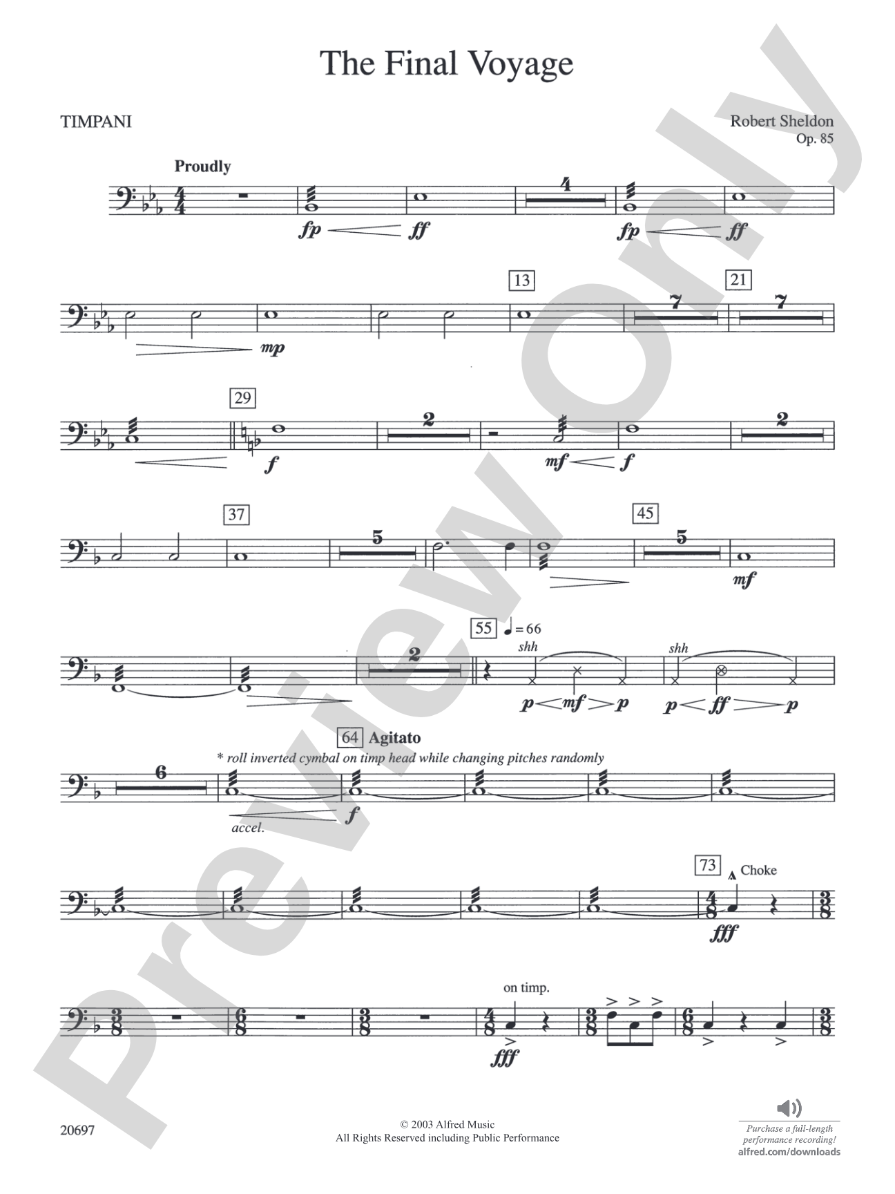 The Final Voyage: Timpani