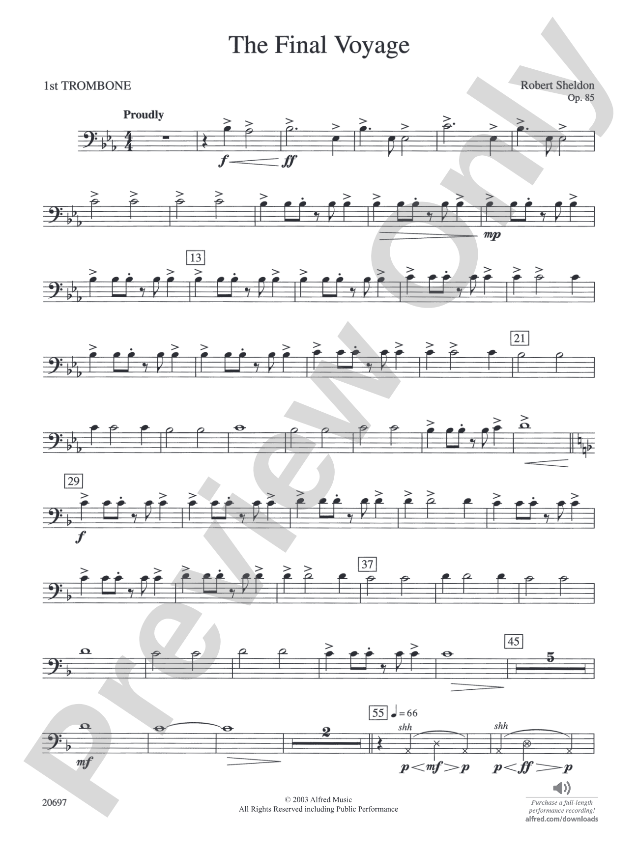 The Final Voyage: 1st Trombone