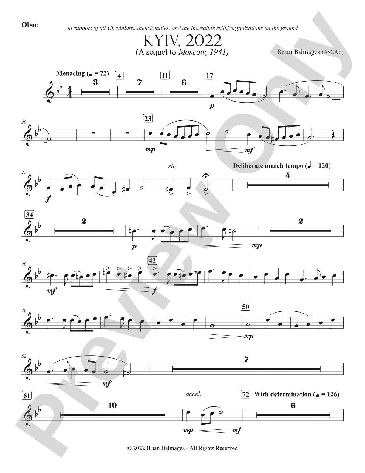 Kyiv, 2022: Oboe