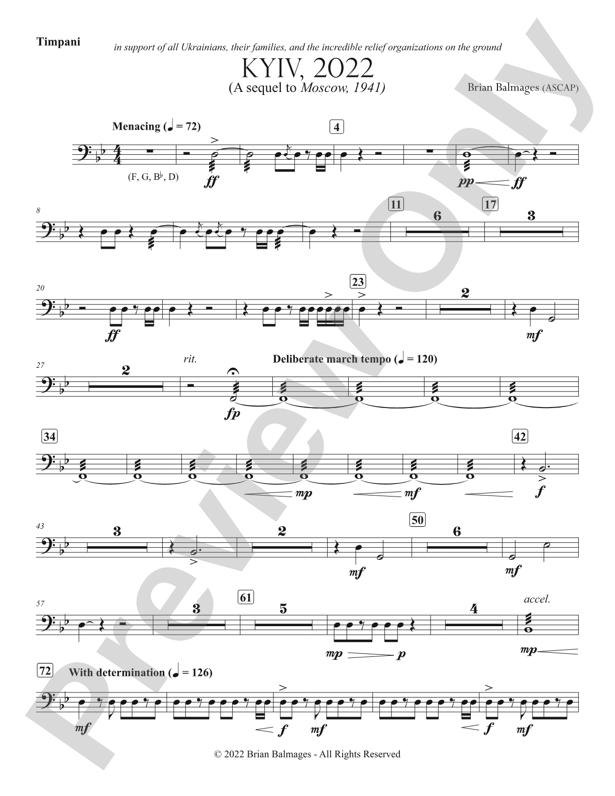 Kyiv, 2022: Timpani