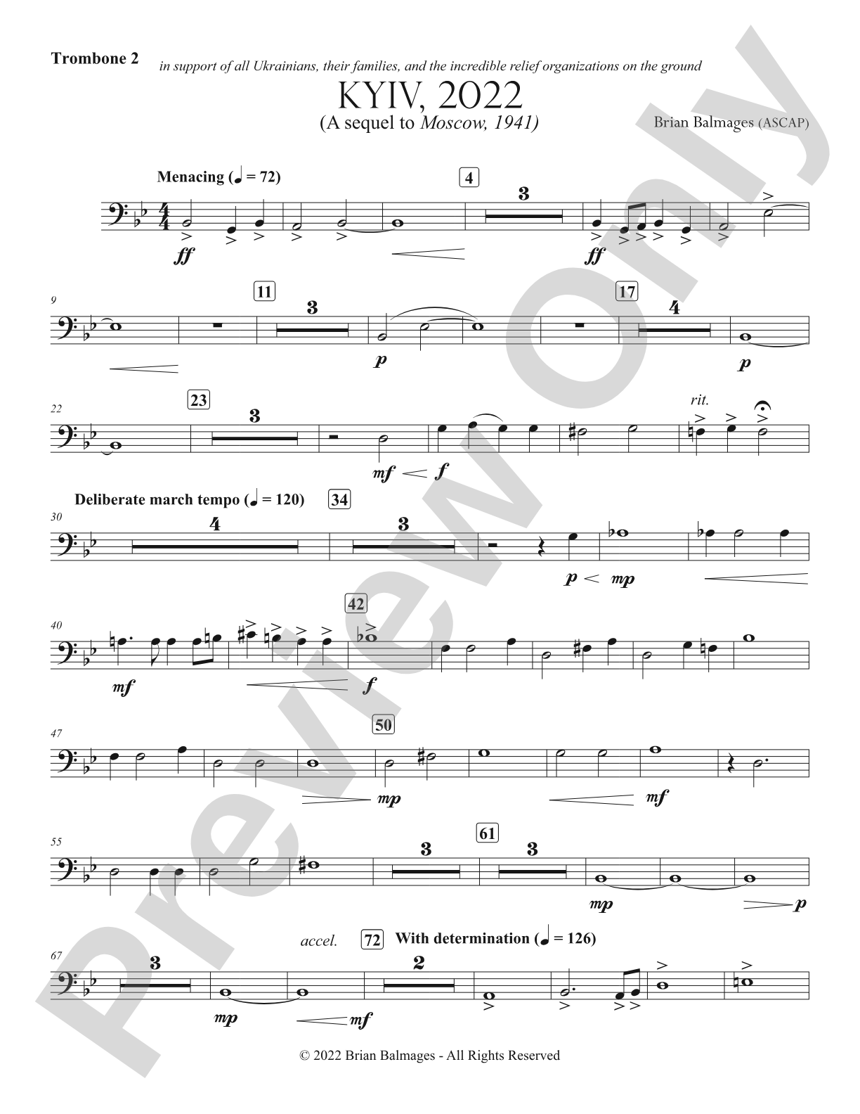 Kyiv, 2022: 2nd Trombone