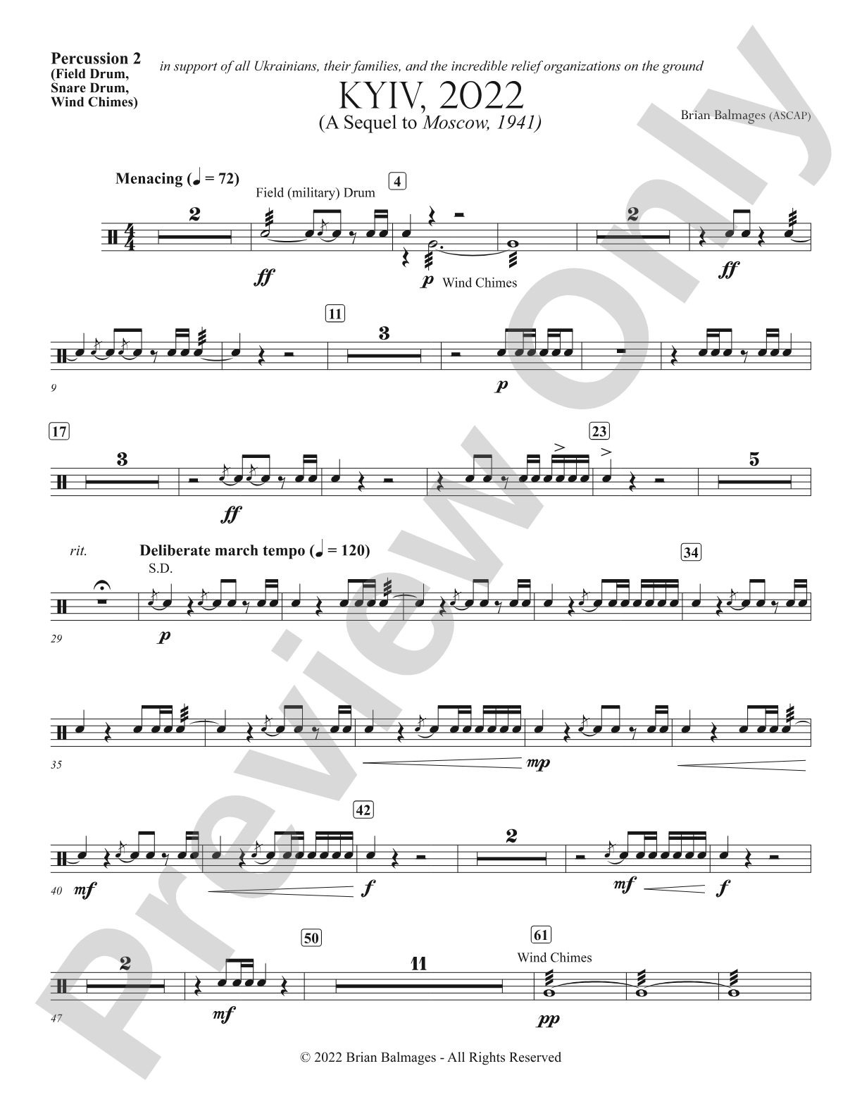 Kyiv, 2022: 2nd Percussion