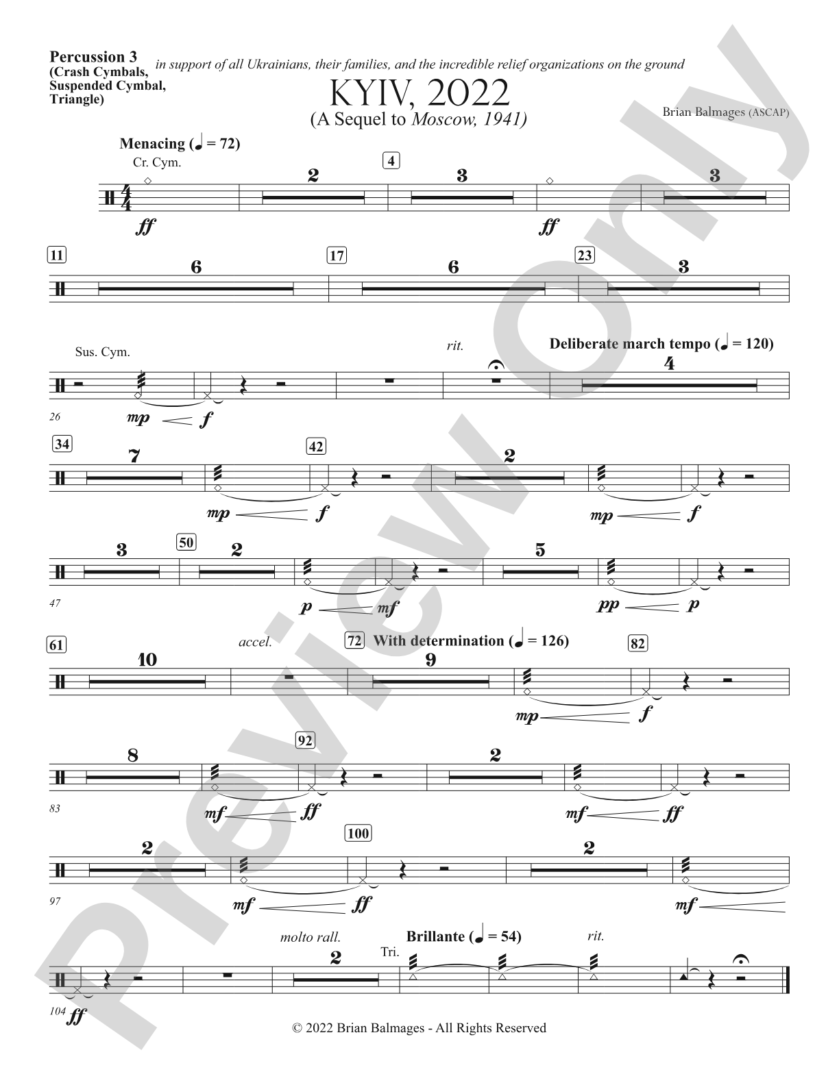 Kyiv, 2022: 3rd Percussion