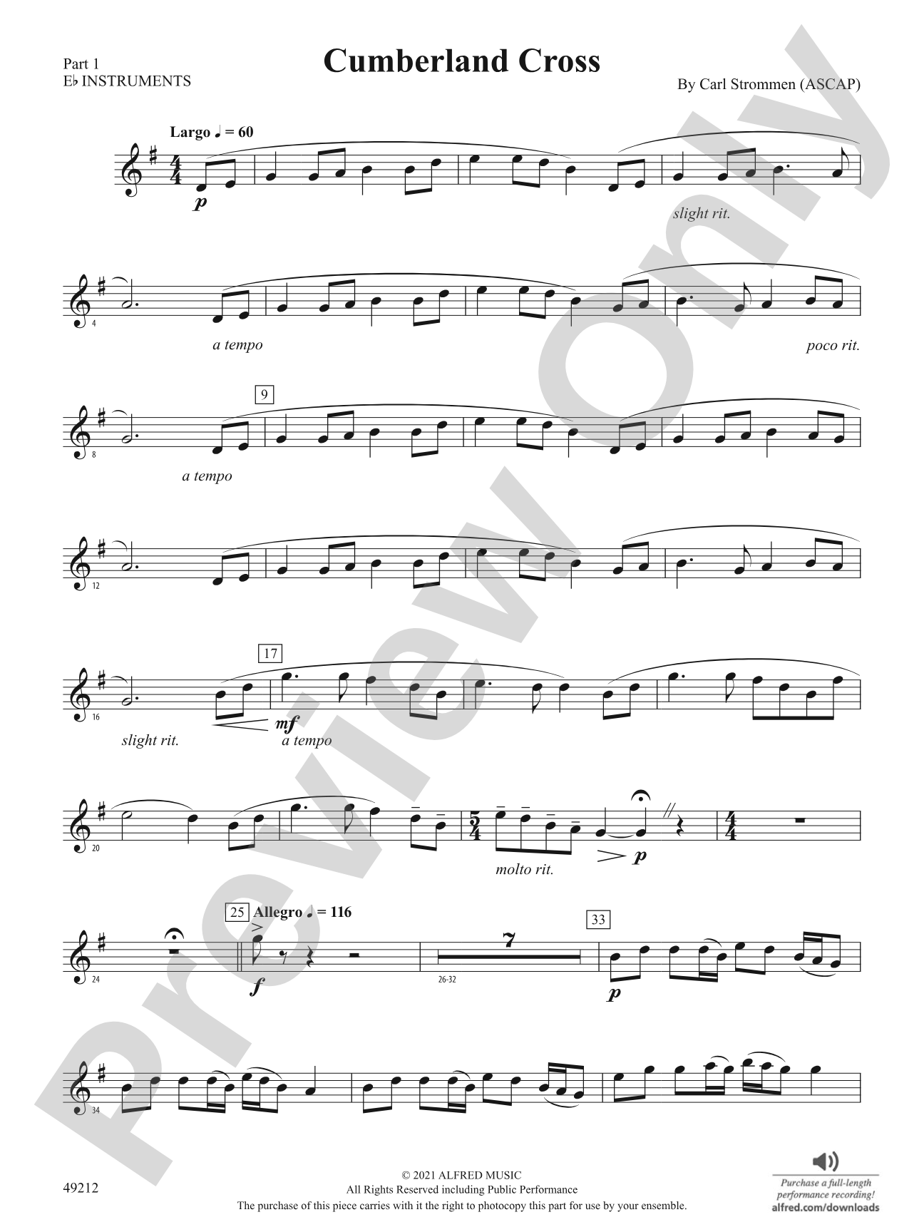 Cumberland Cross: Part 1 - E-flat Instruments