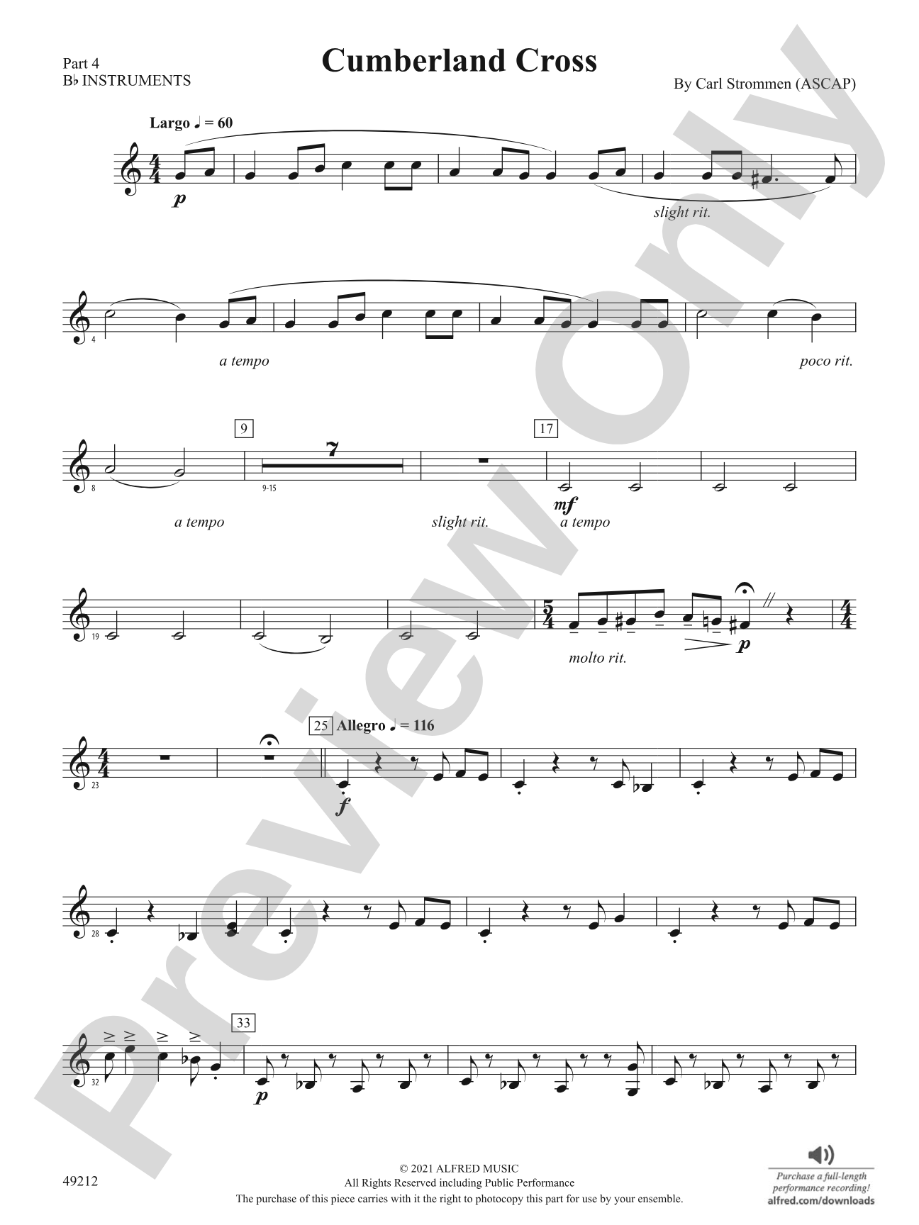 Cumberland Cross: Part 4 - B-flat Instruments