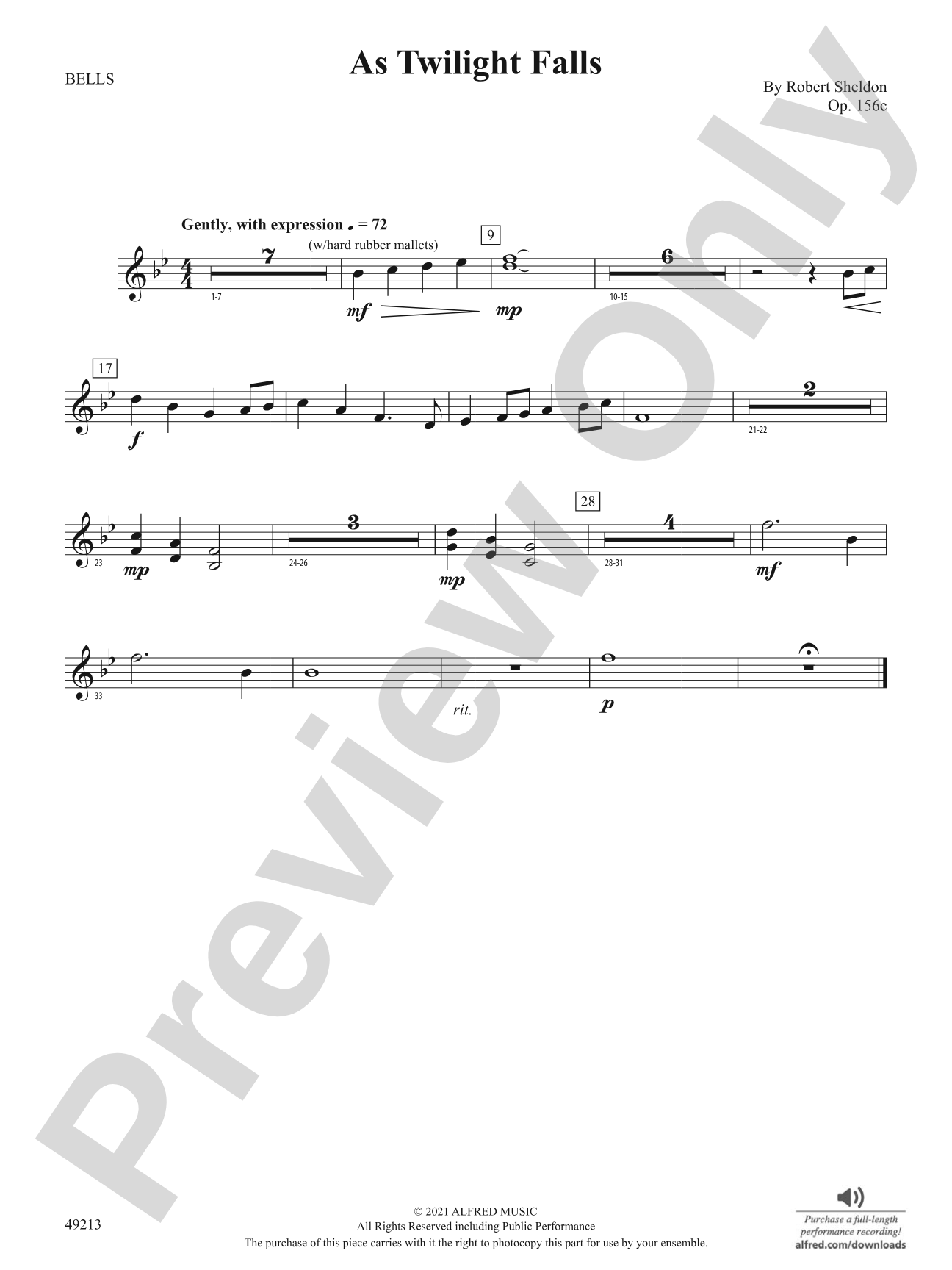 As Twilight Falls: Mallets