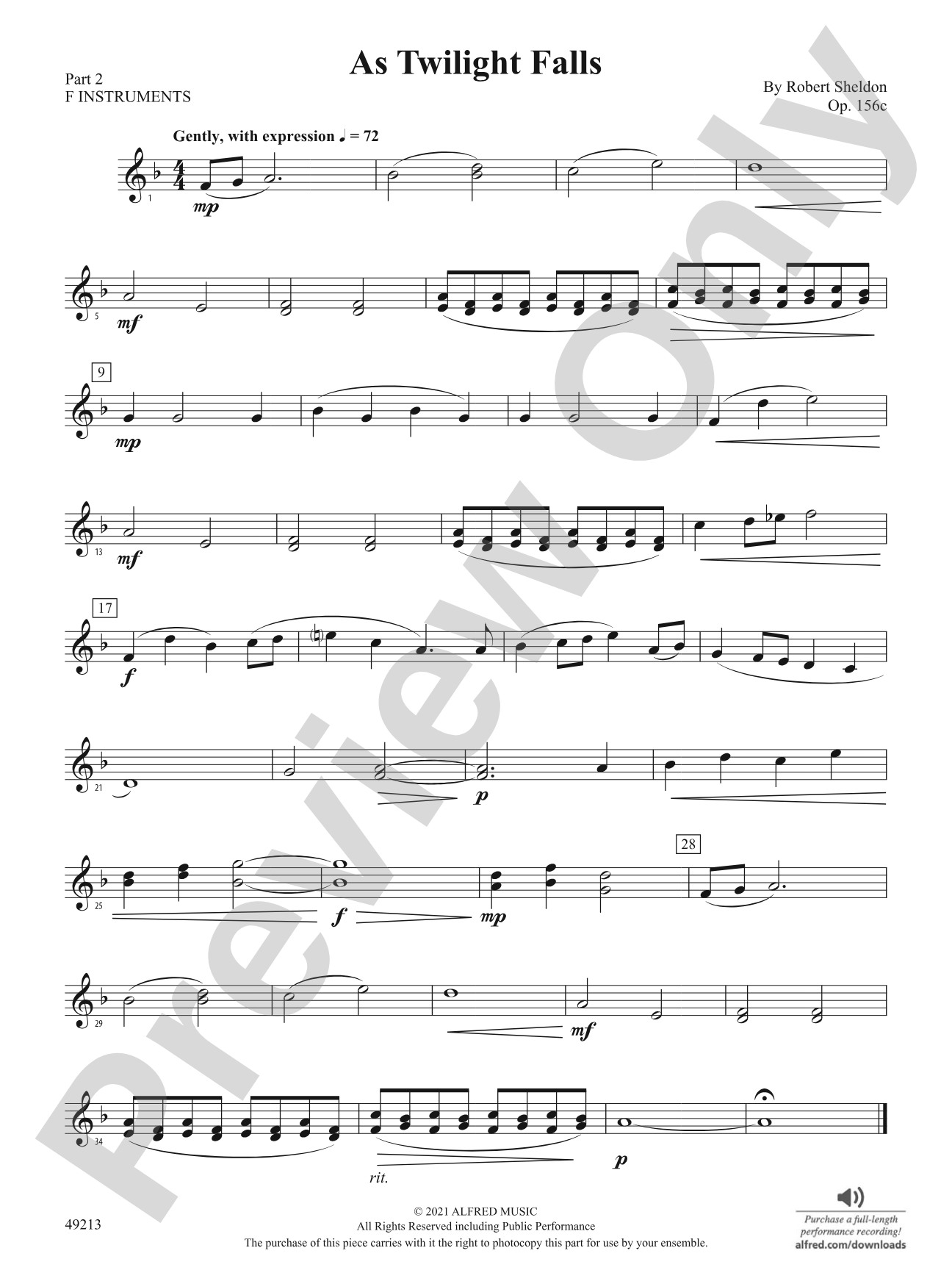 As Twilight Falls: Part 2 - F Instruments