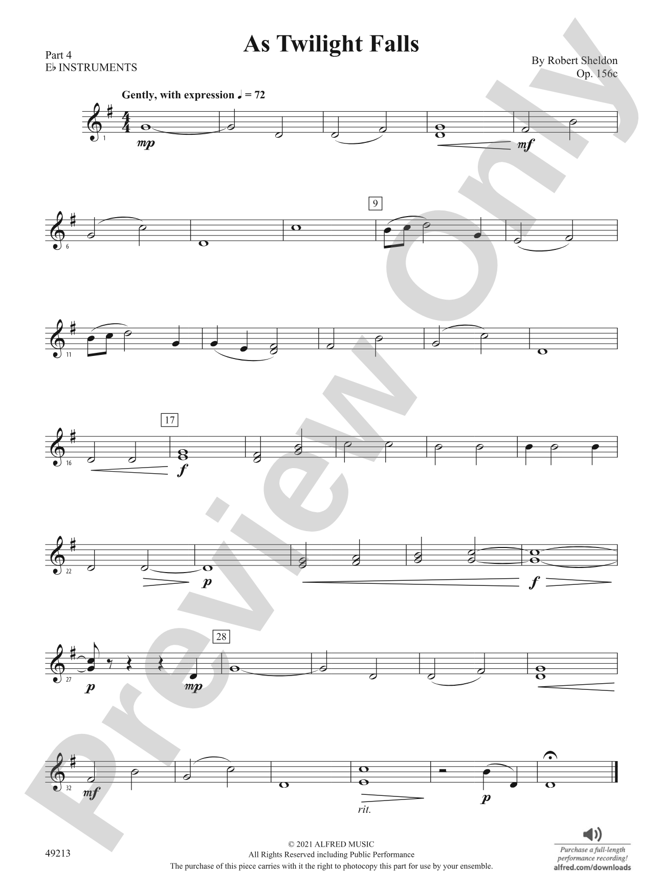 As Twilight Falls: Part 4 - E-flat Instruments