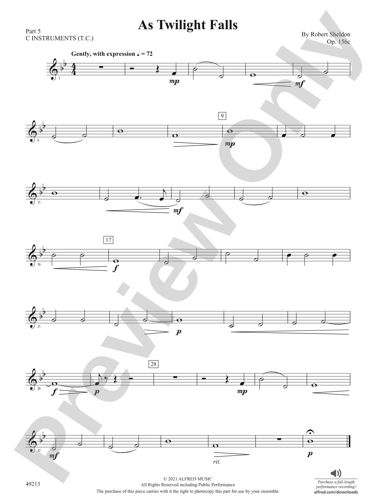As Twilight Falls: Part 5 - C Instruments (T.C.)