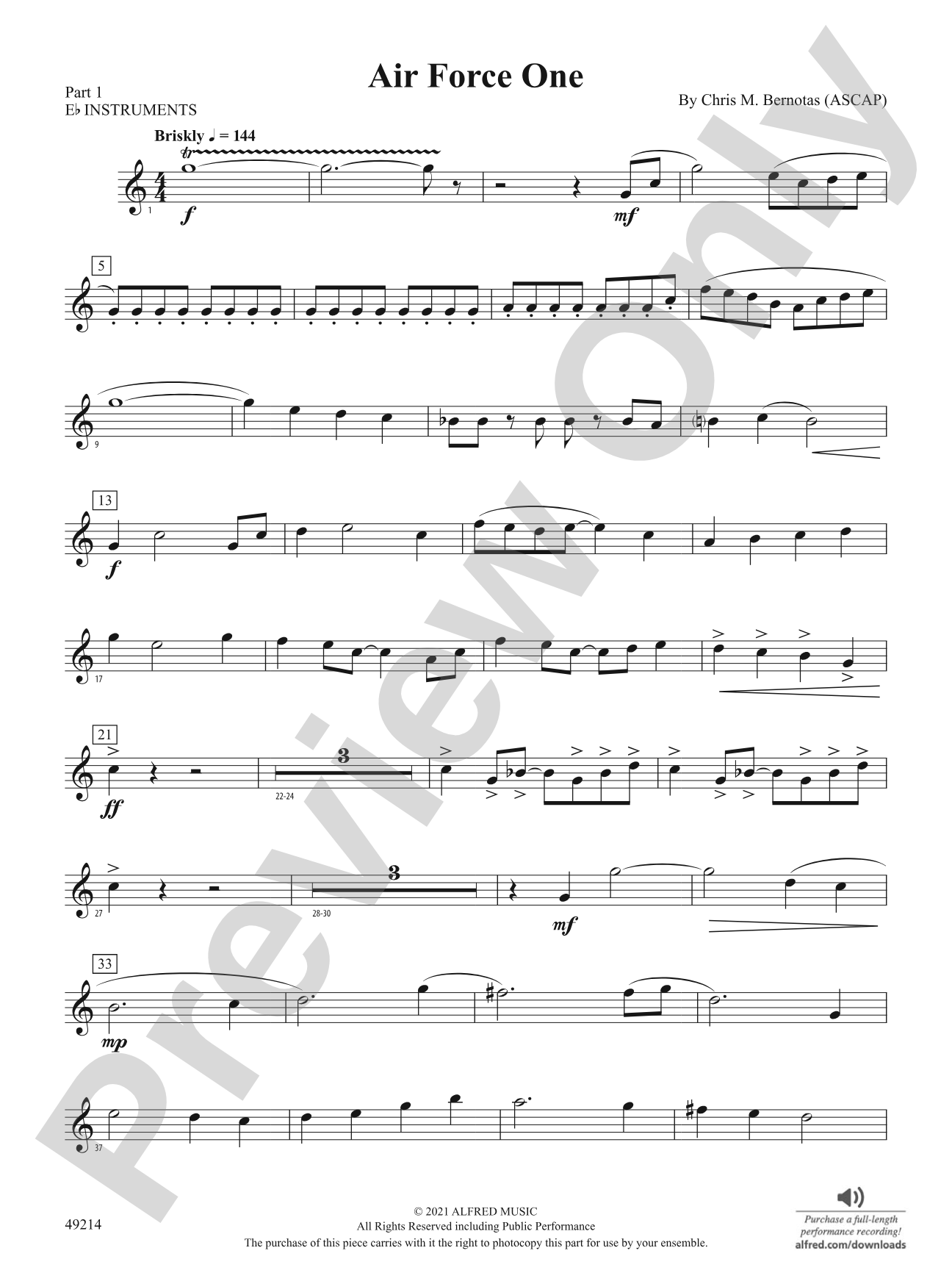 Air Force One: Part 1 - E-flat Instruments