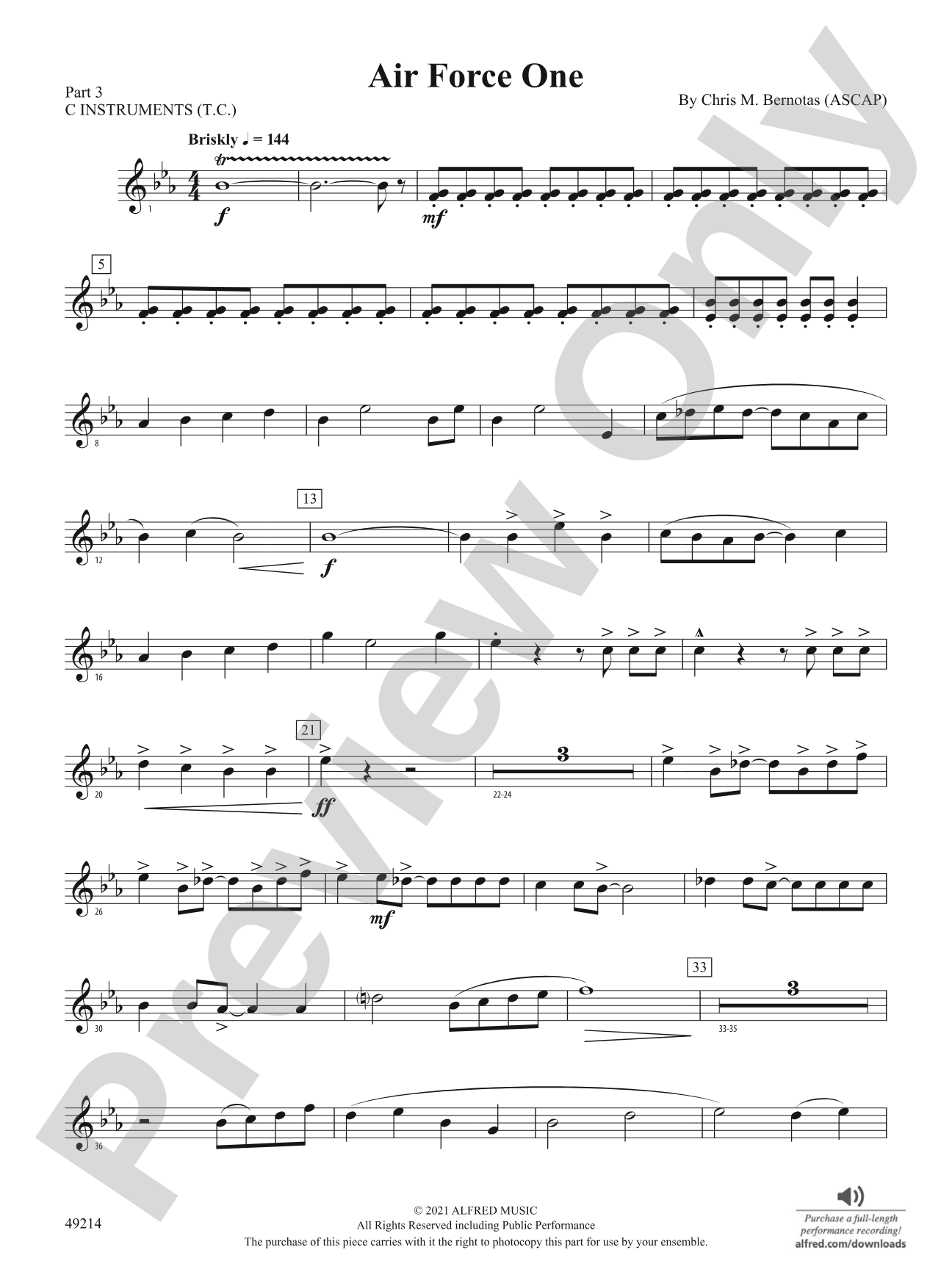 Air Force One: Part 3 - C Instruments (T.C.)
