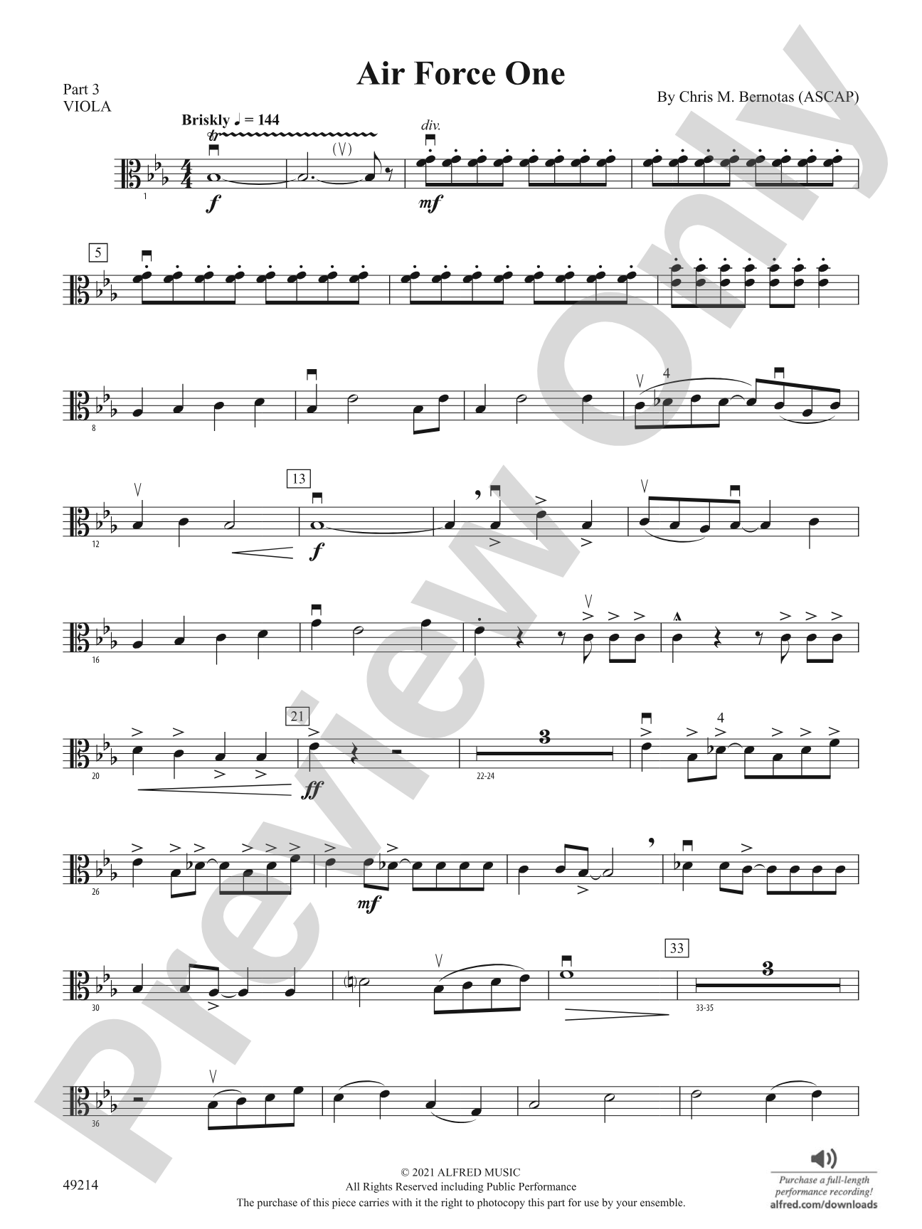 Air Force One: Part 3 - Viola
