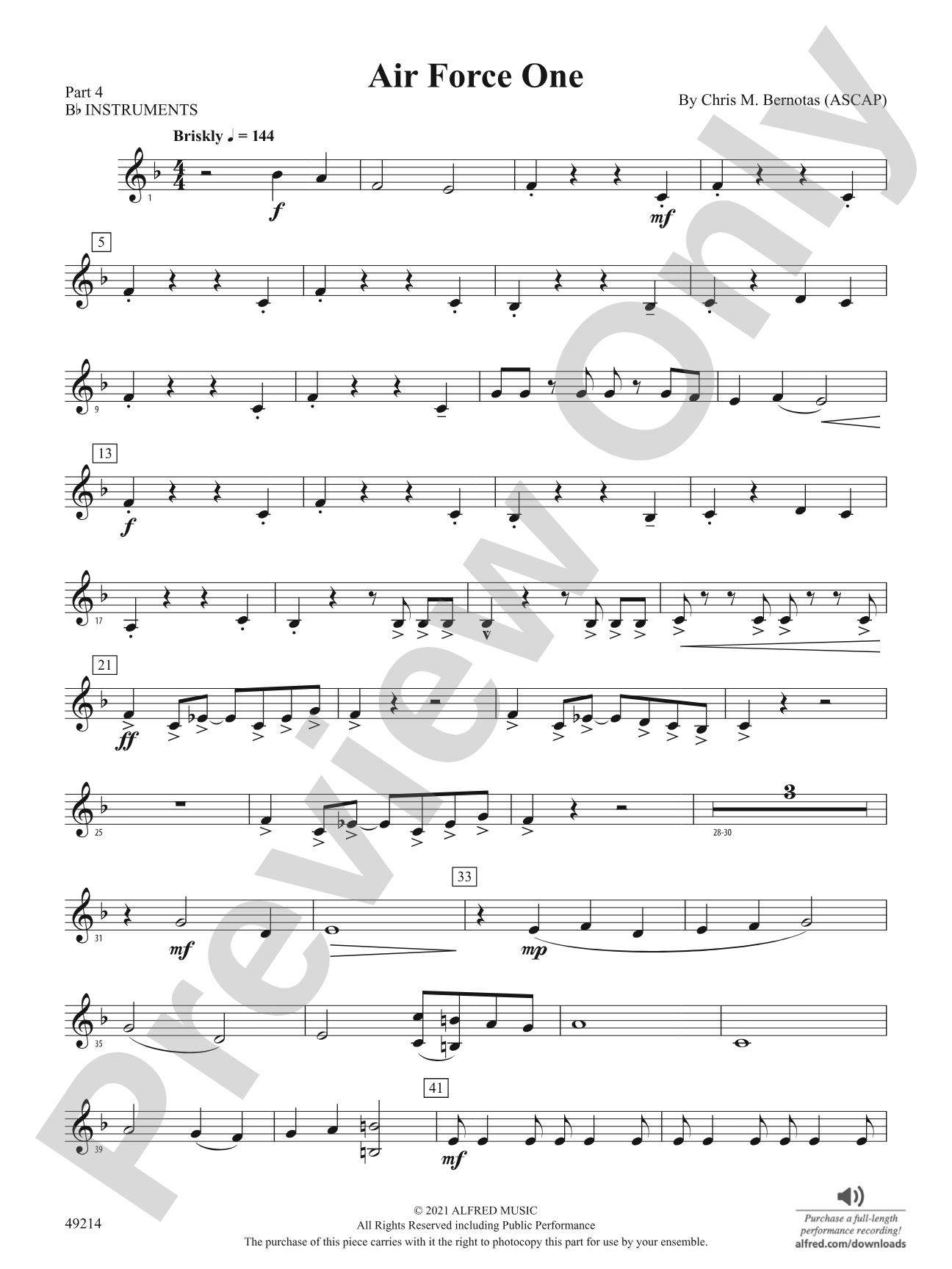 Air Force One: Part 4 - B-flat Instruments