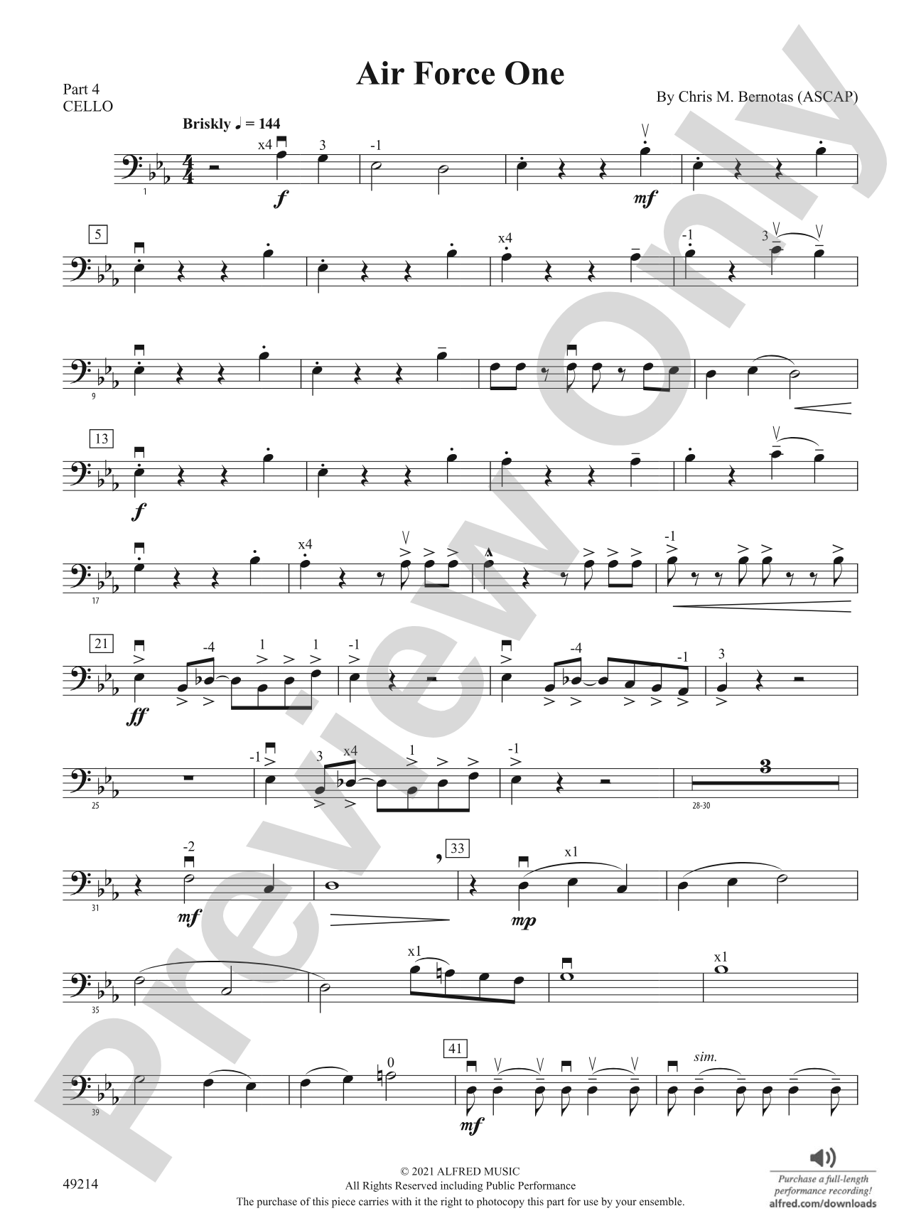Air Force One: Part 4 - Cello