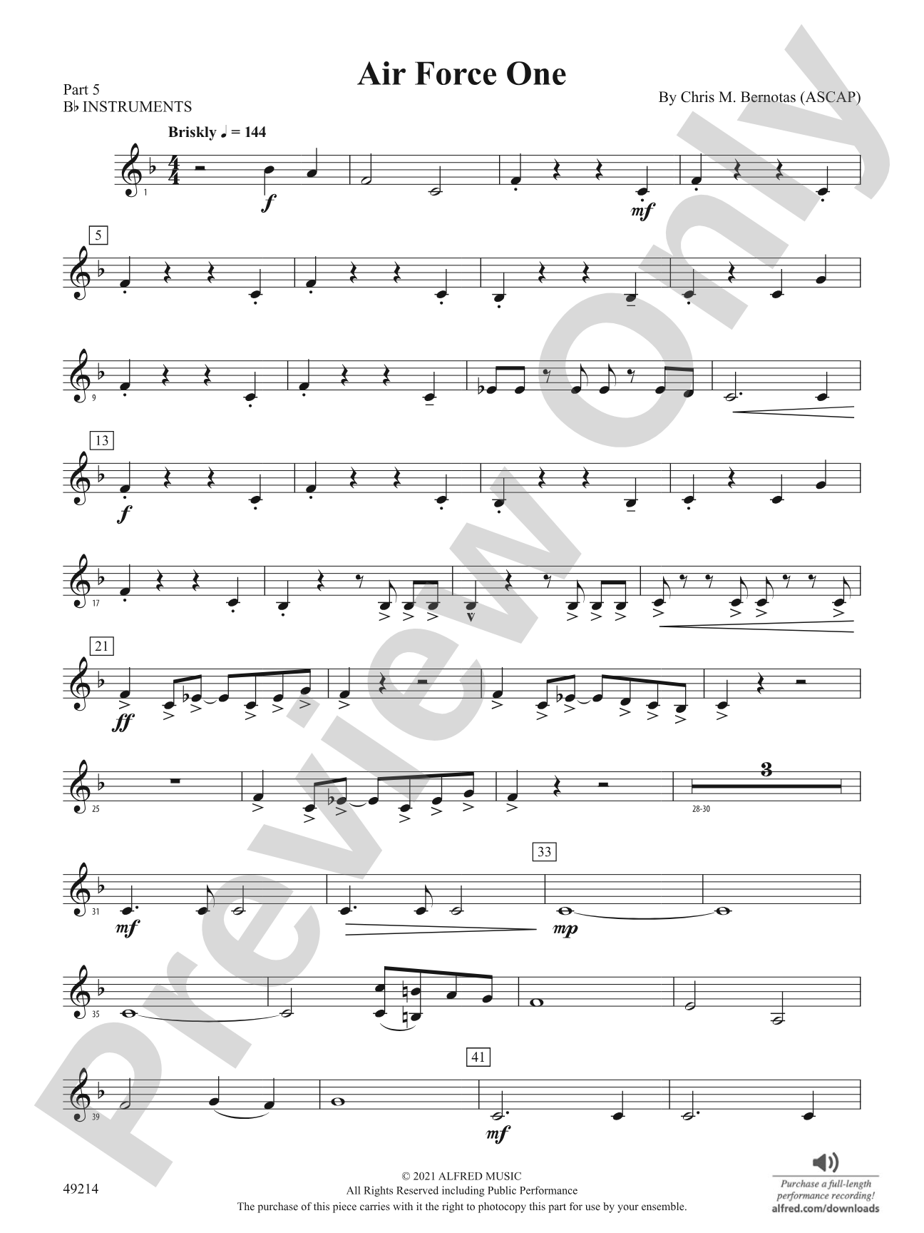 Air Force One: Part 5 - B-flat Instruments