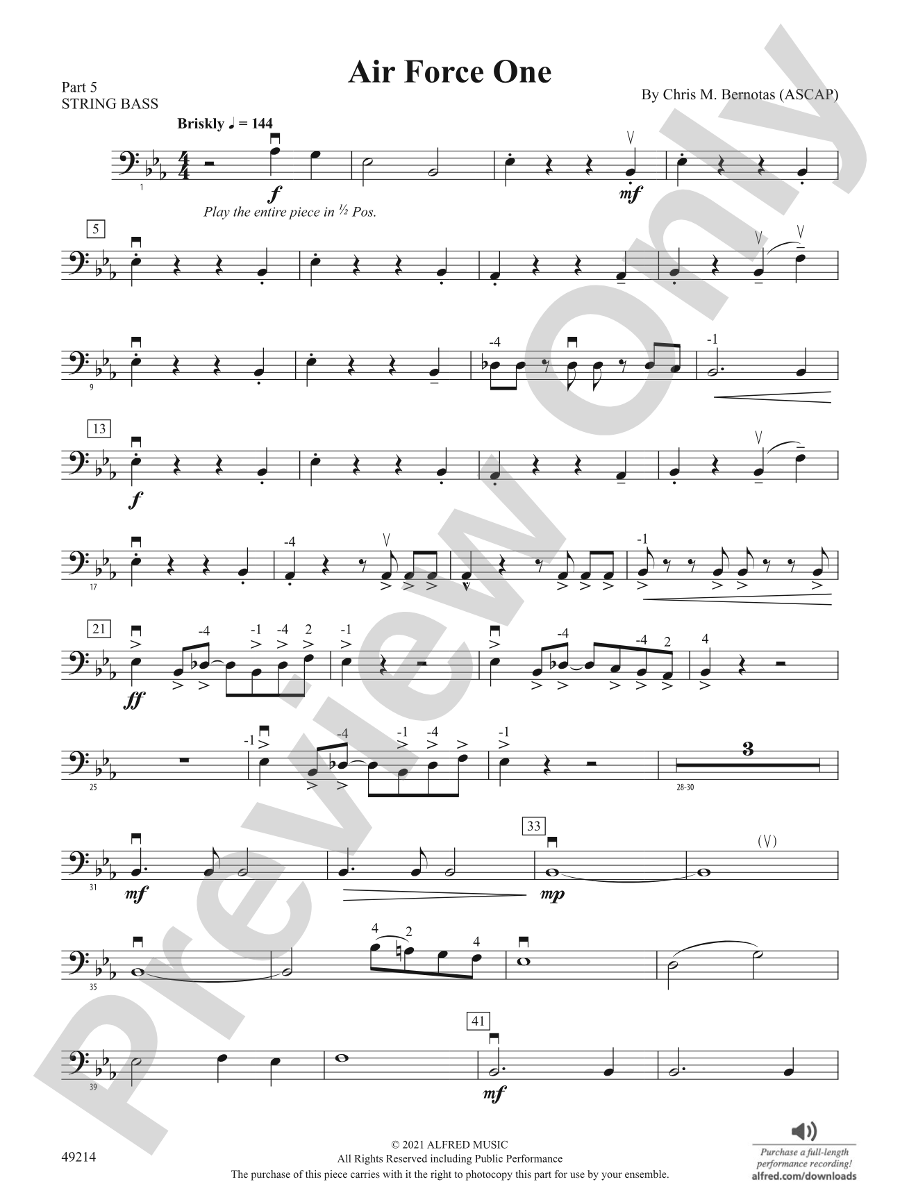Air Force One: Part 5 - String Bass