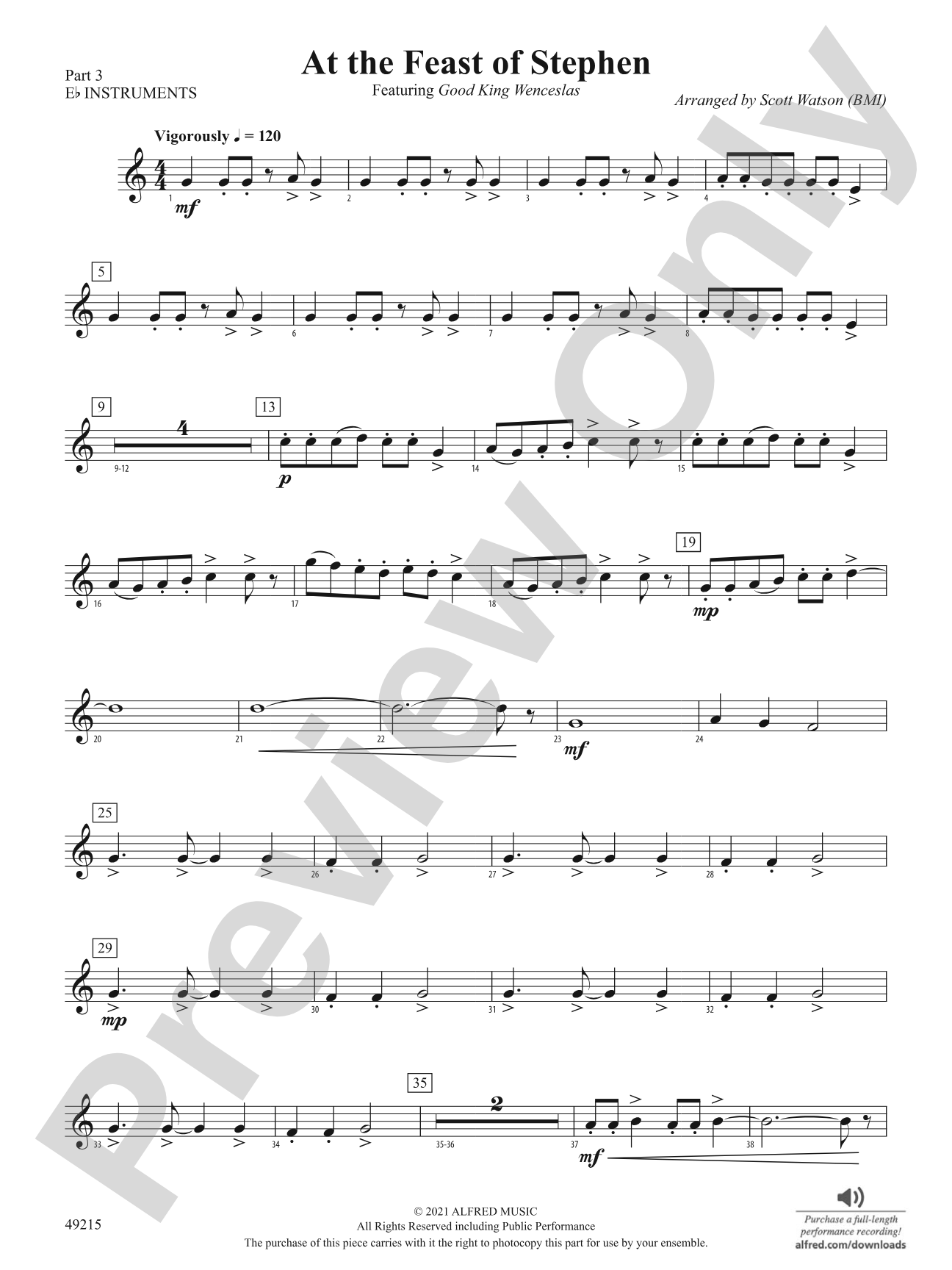 At the Feast of Stephen: Part 3 - E-flat Instruments