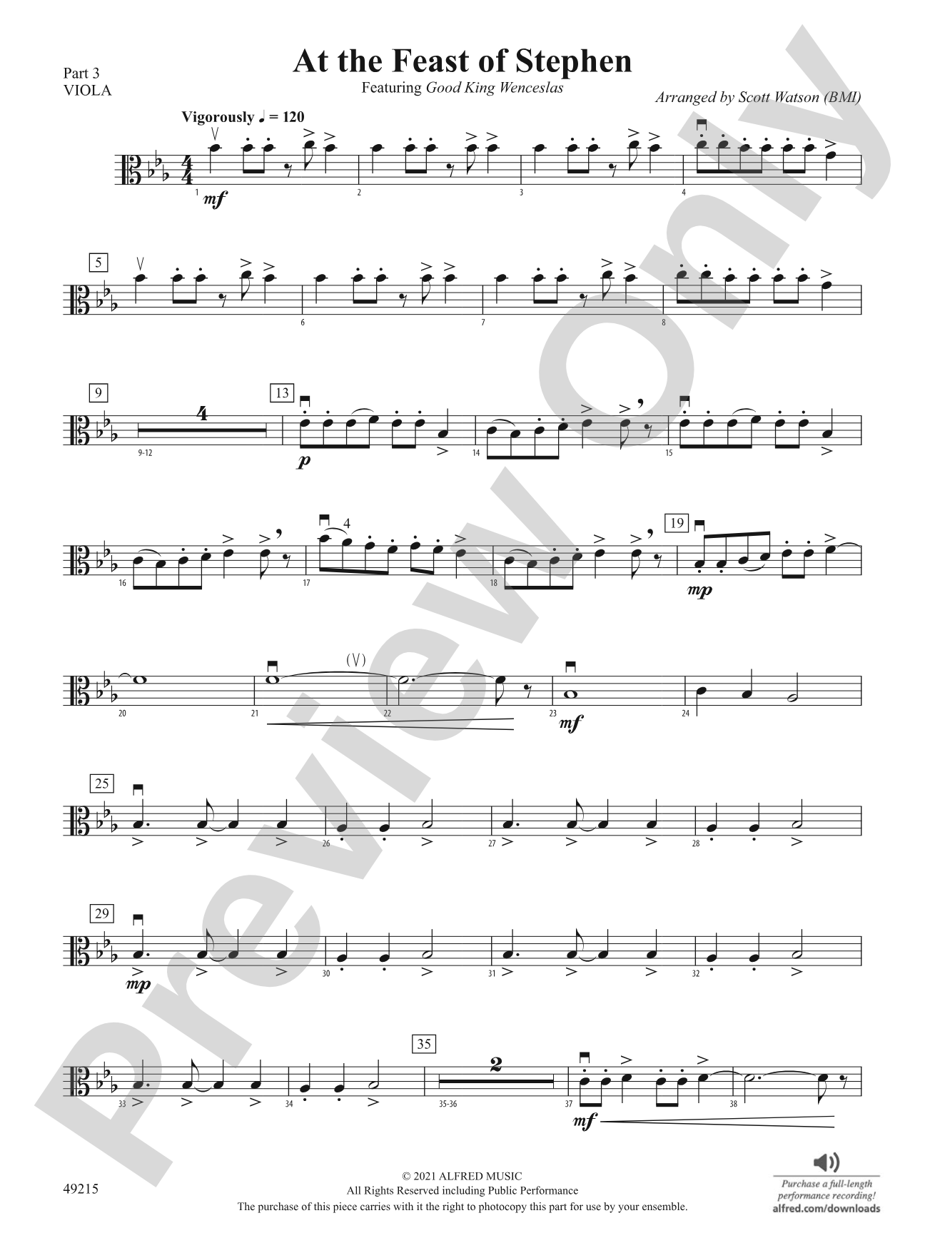 At the Feast of Stephen: Part 3 - Viola