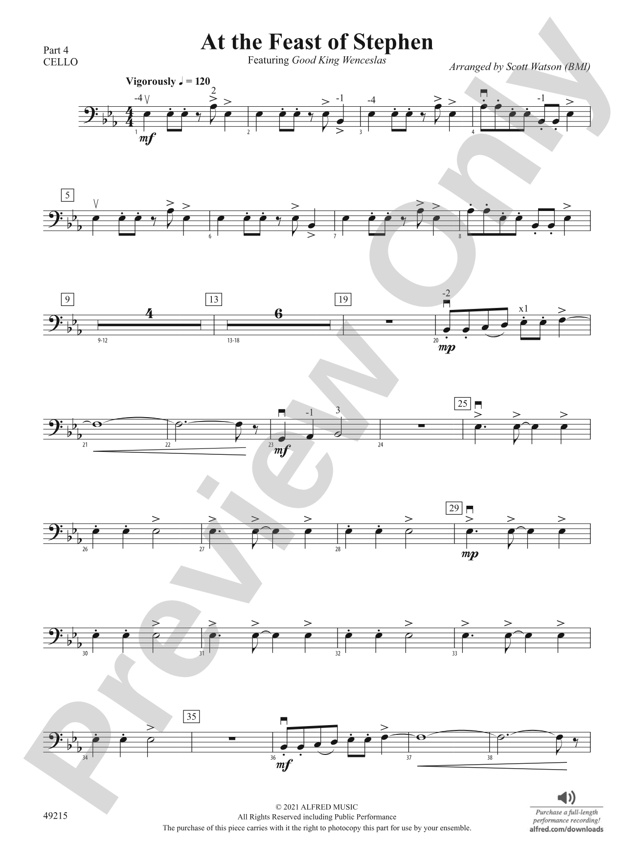 At the Feast of Stephen: Part 4 - Cello