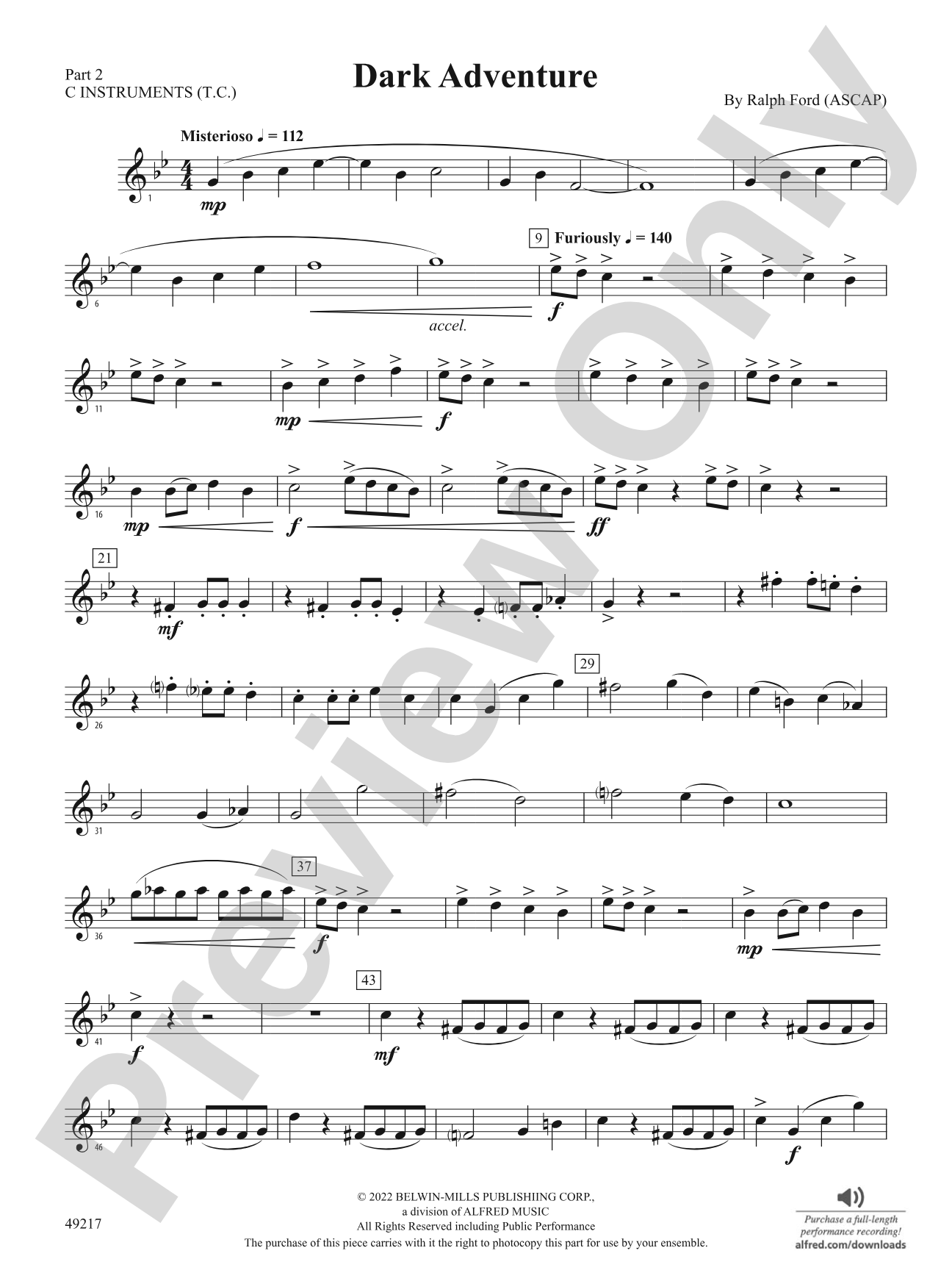Dark Adventure: Part 2 - C Instruments (T.C.)